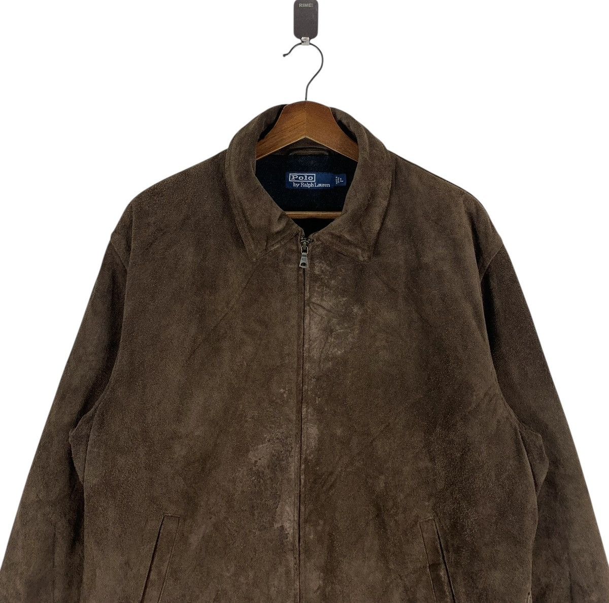 Polo Ralph Lauren VINTAGE 90s POLO RALPH LAUREN SUEDE LEATHER JACKET Size US L / EU 52-54 / 3 - 5 Thumbnail