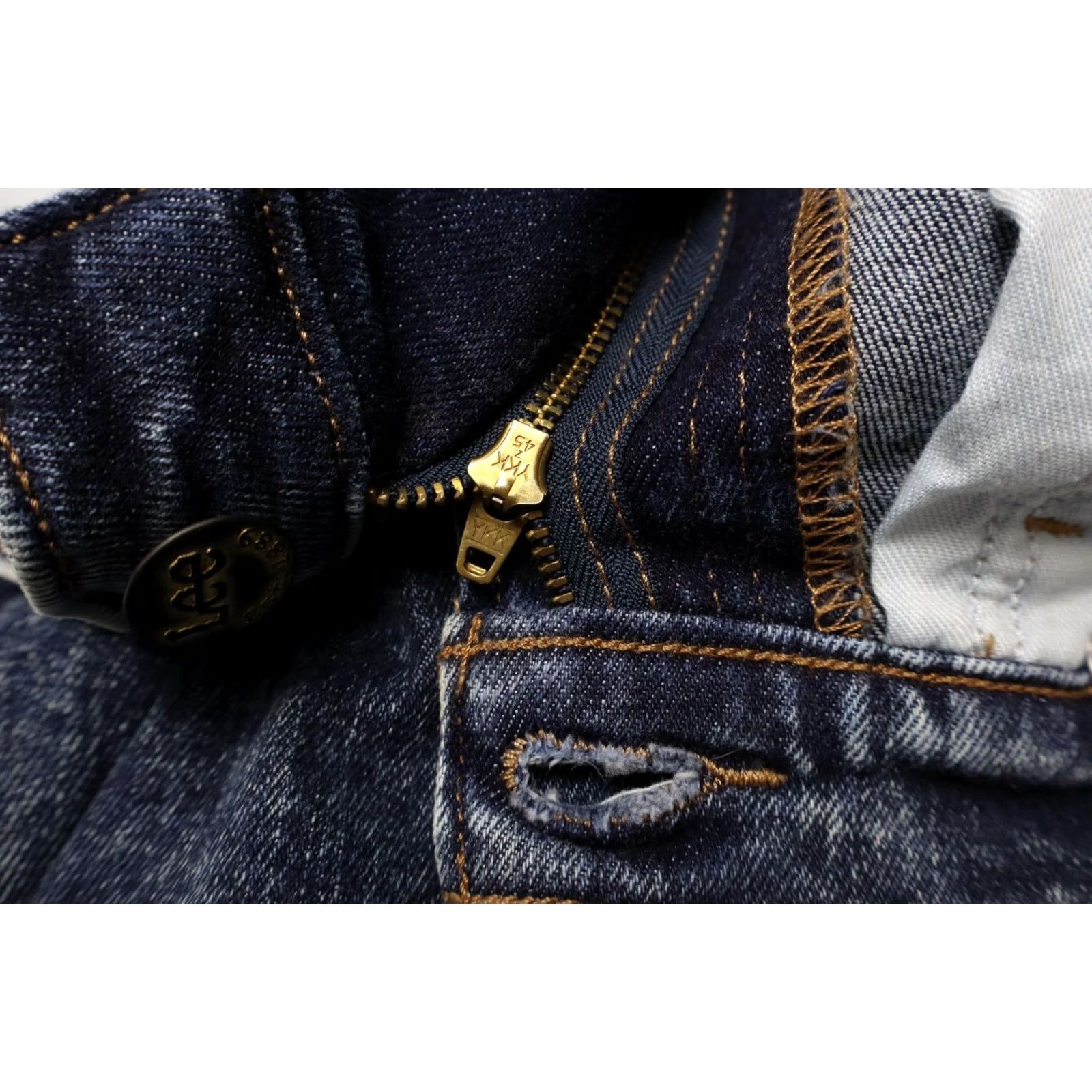 Lee Lee Luke Jeans Men's W33/L32 Zip Fly Stretched Blue Slim Fit Stonewashed Size US 33 - 5 Thumbnail