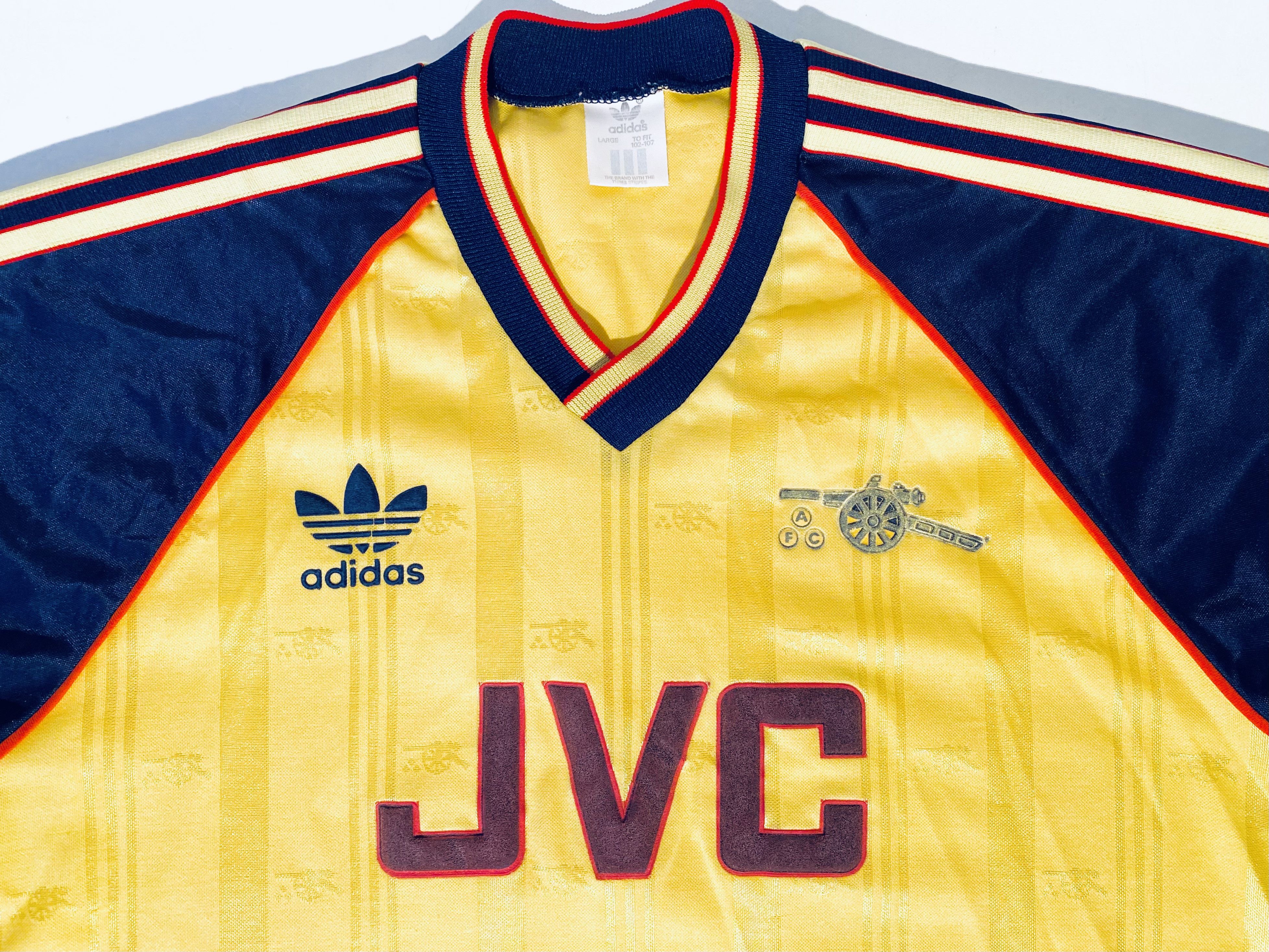 Adidas Arsenal Away Football Shirt 1988 - 1991 Size US M / EU 48-50 / 2 - 5 Thumbnail