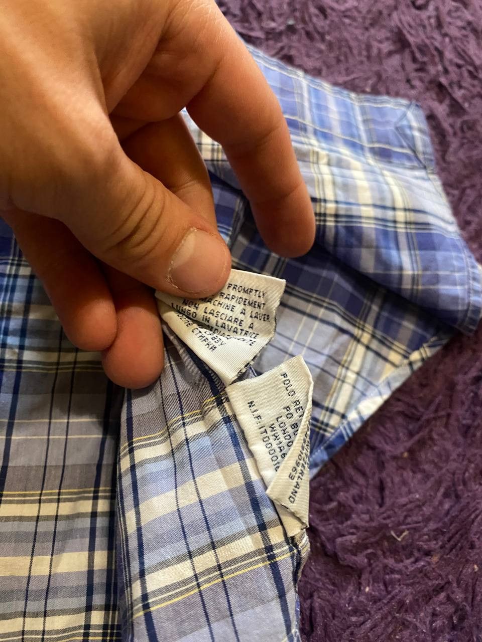 Polo Ralph Lauren POLO RALPH LAUREN Checked Shirt Regular Fit SHORT SLEEVE Size US L / EU 52-54 / 3 - 4 Thumbnail