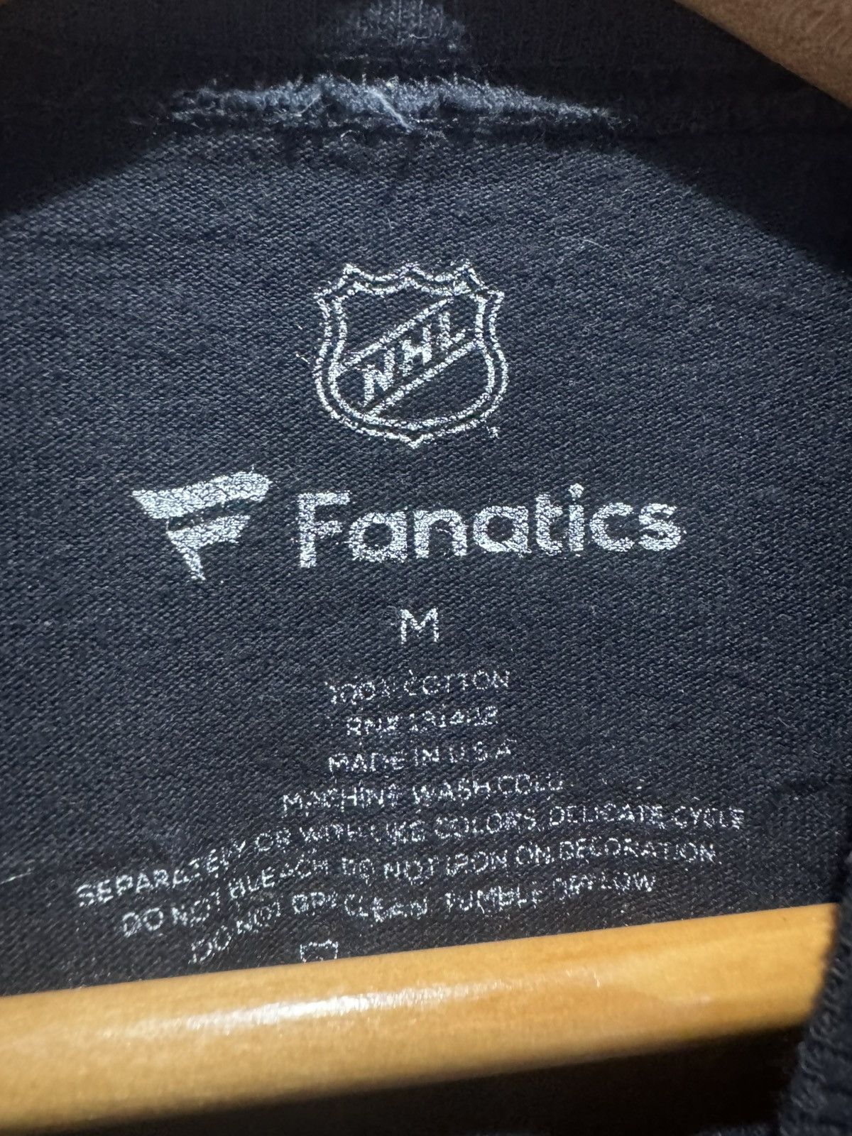 NHL San Jose Sharks Long Sleeve Cut & Sew Medium Puff Print Tee Size US M / EU 48-50 / 2 - 8 Thumbnail