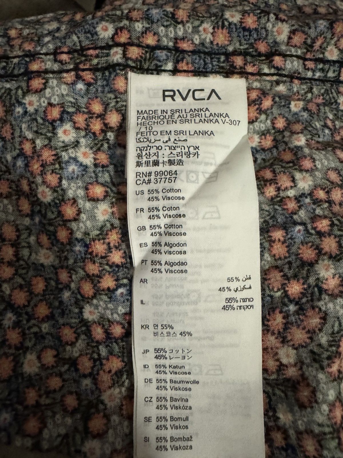 RVCA RVCA floral shirt - Size Medium Size US M / EU 48-50 / 2 - 4 Thumbnail