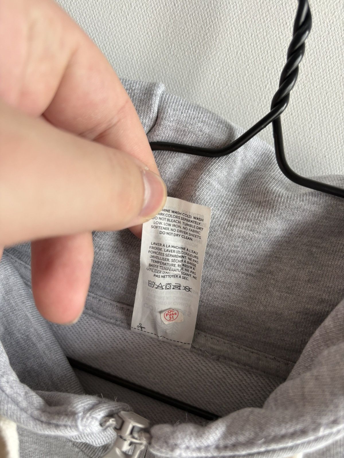 Other Cory Vines 100% Cotton Zipper Blank Hoodie Grey Basics Size US L / EU 52-54 / 3 - 8 Thumbnail
