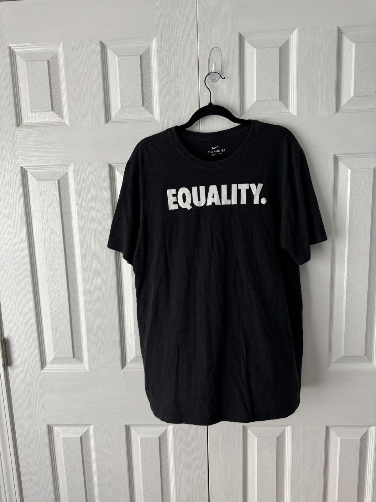 Nike Nike Equality Black T-Shirt Unisex Dri-Fit Cotton Polyester Size US XL / EU 56 / 4 - 1 Thumbnail