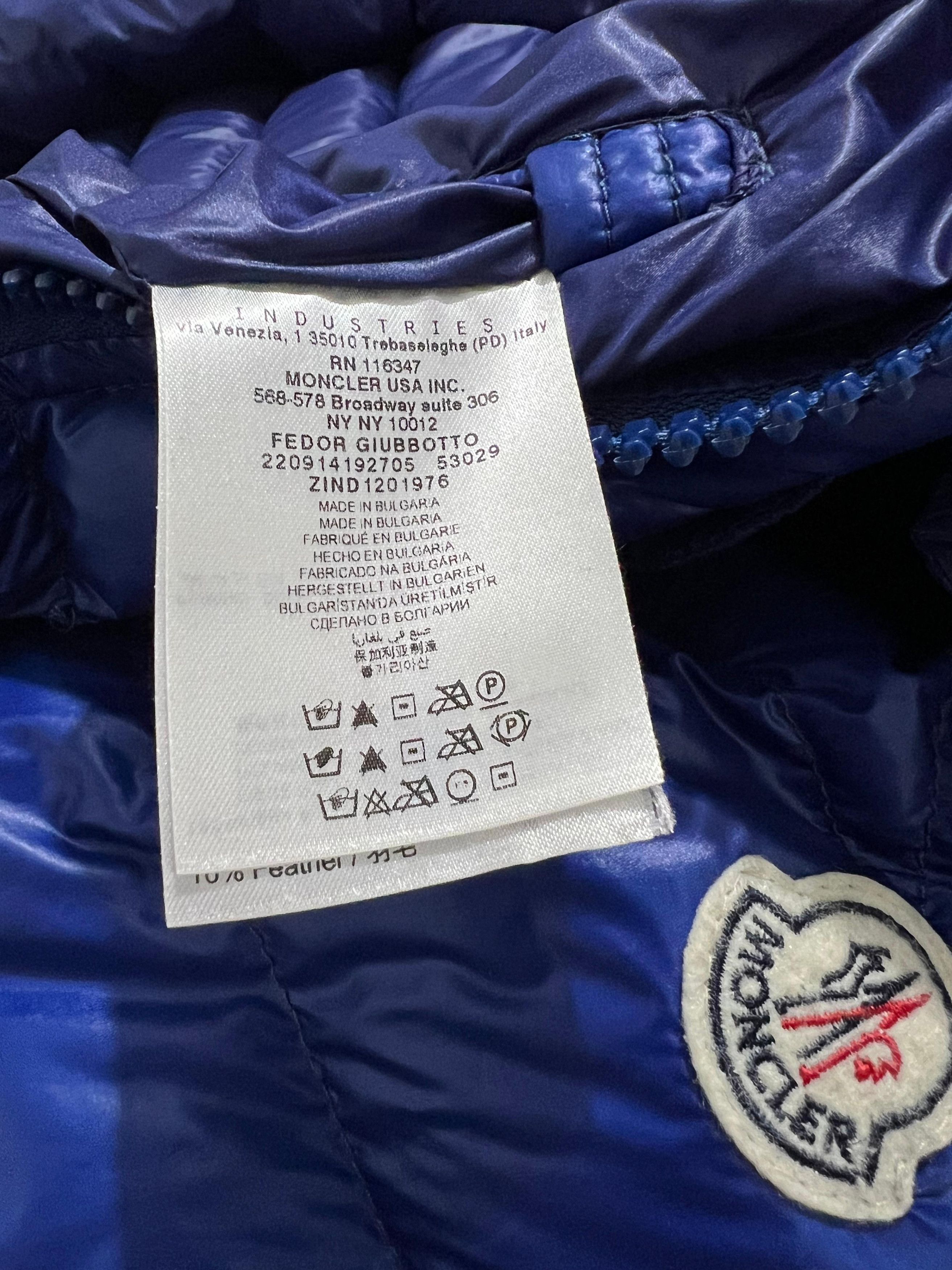 Moncler Moncler Fedor rare Electric blue color Size US M / EU 48-50 / 2 - 12 Thumbnail