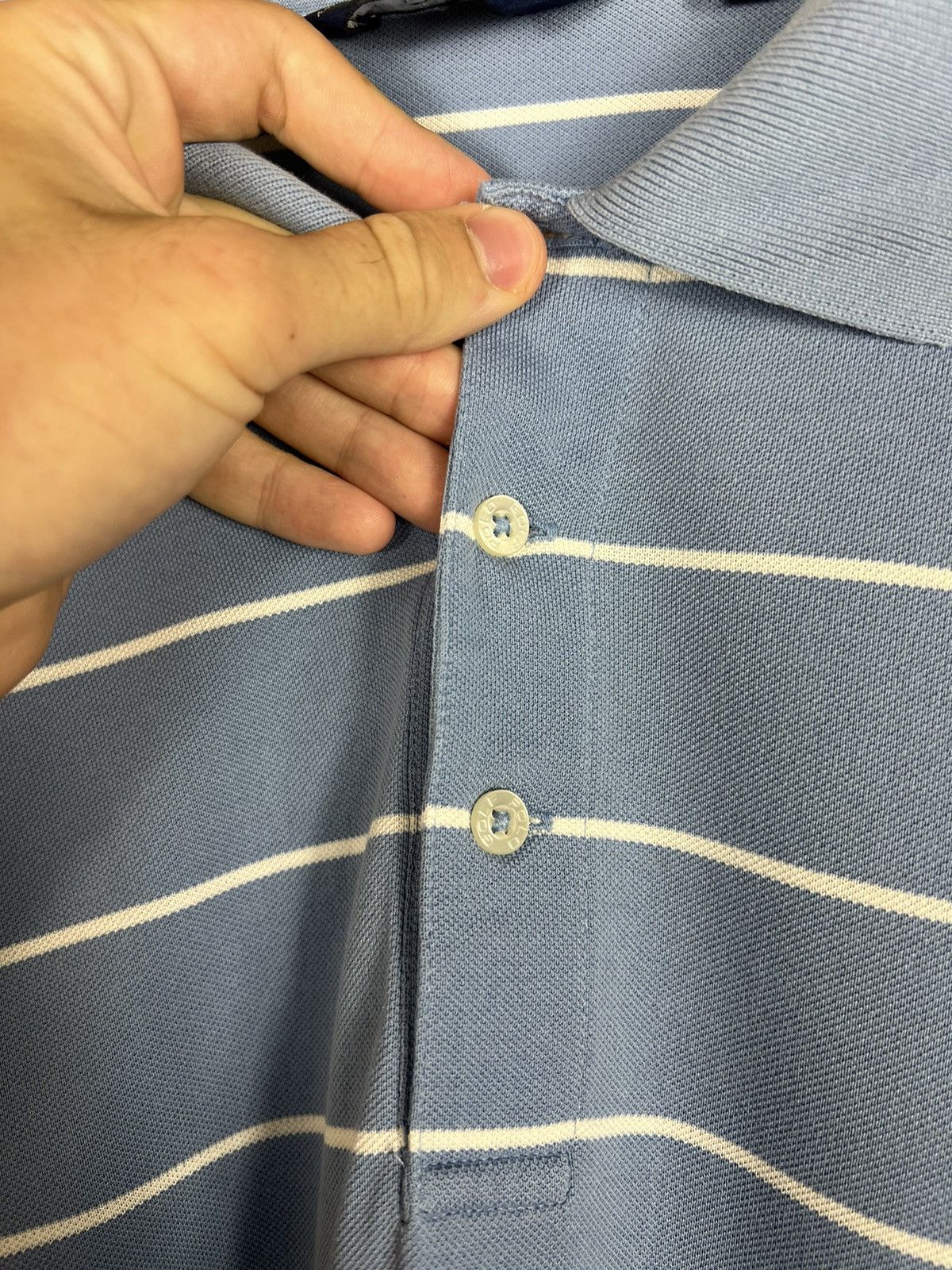 Vintage Vintage Polo Ralph Lauren Striped Rugby Shirt Polo Tee Size US XXL / EU 58 / 5 - 6 Thumbnail