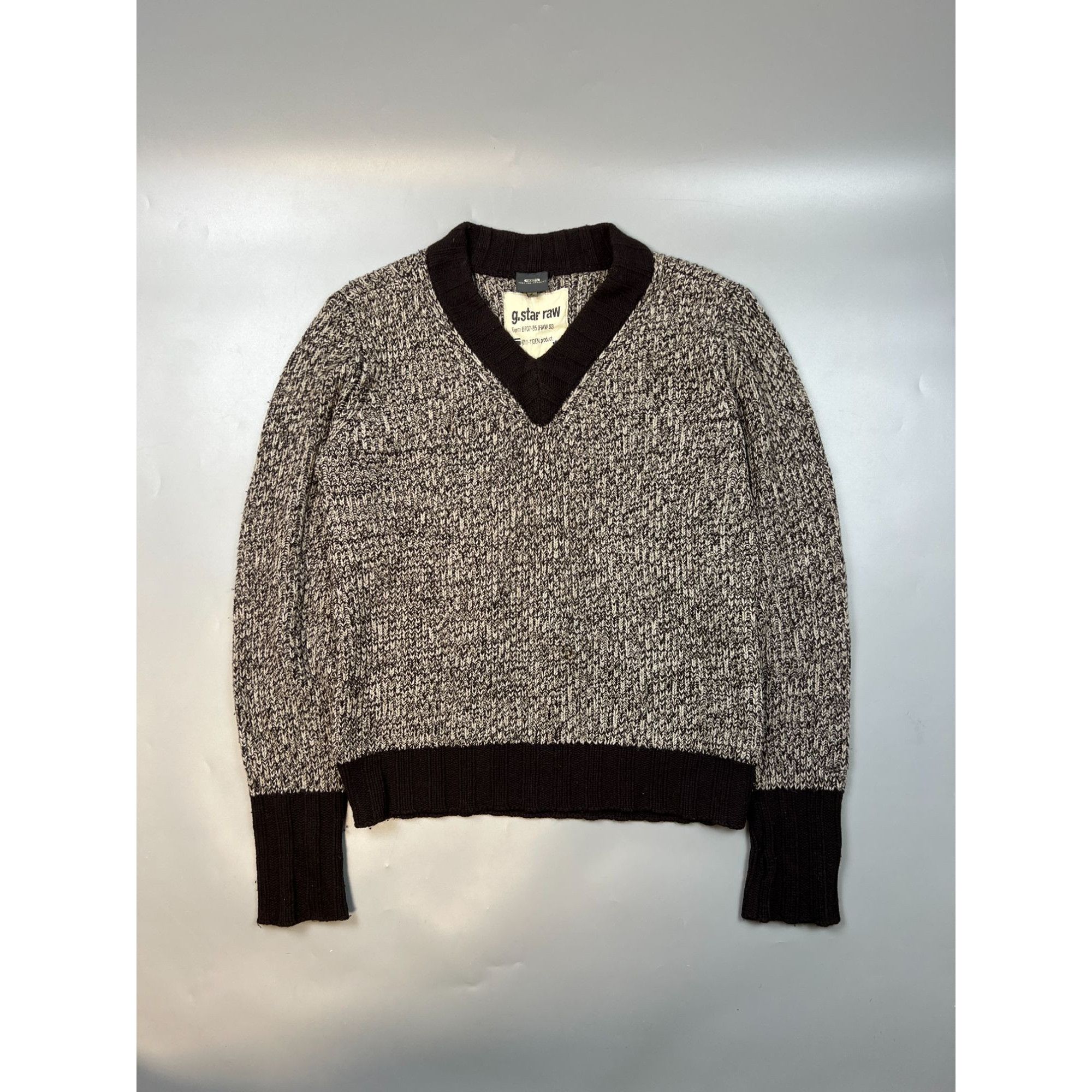 G-Star G-Star Raw V Neck Wool Sweater (Y0676) Size US XL / EU 56 / 4 - 1 Thumbnail