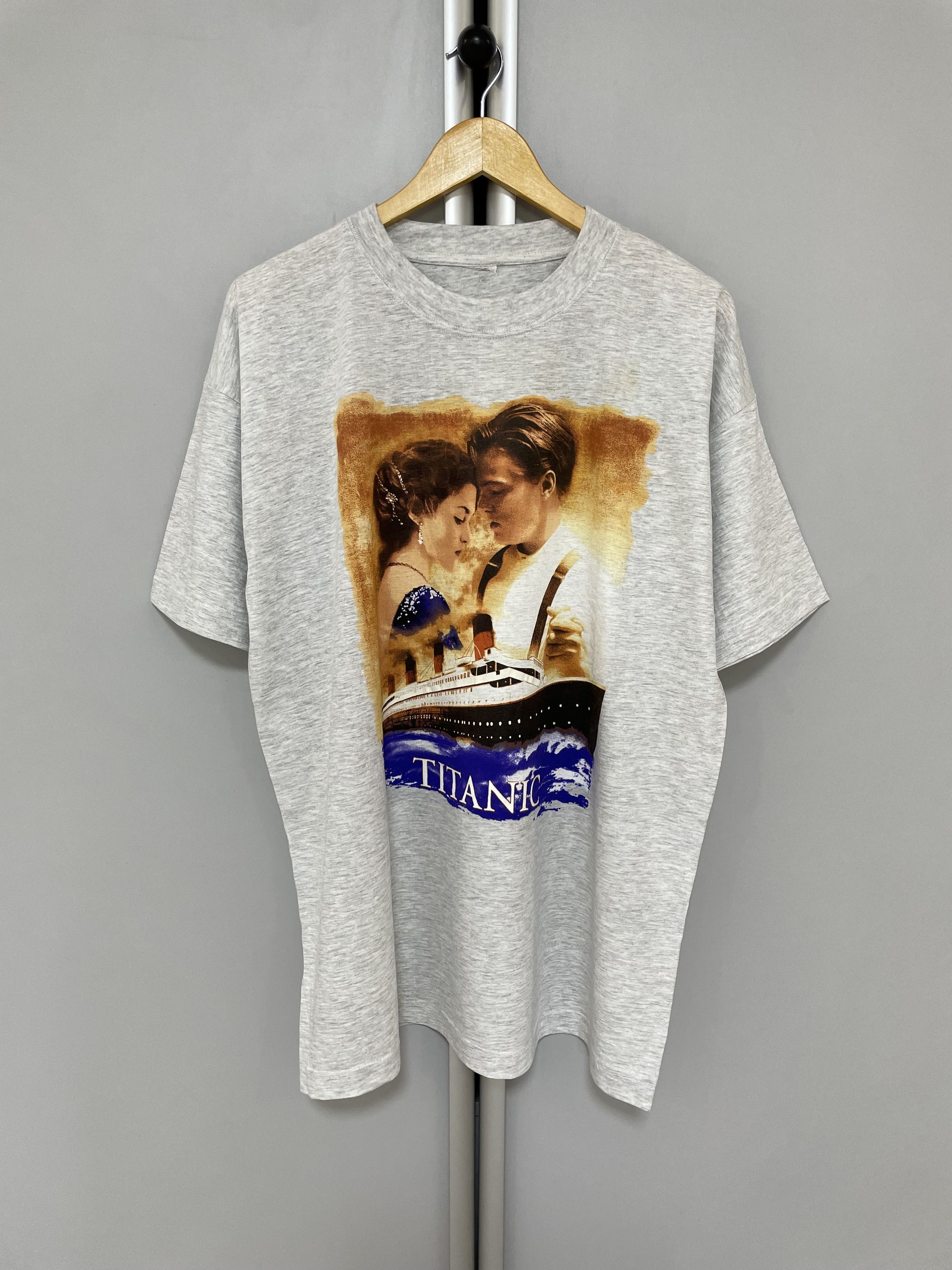 Vintage TITANIC Vintage T-Shirt Movie Rare 90s Tee VTG Band Tees Size US XL / EU 56 / 4 - 3 Thumbnail