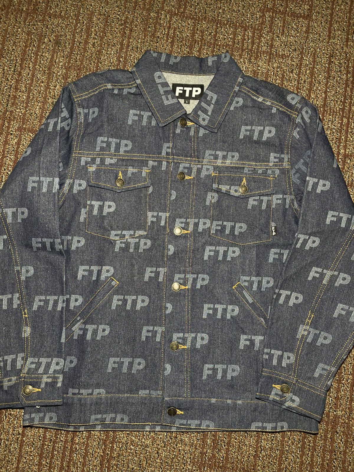 Fuck The Population FTP All Over Denim Jacket (Small) Size US S / EU 44-46 / 1 - 1 Thumbnail