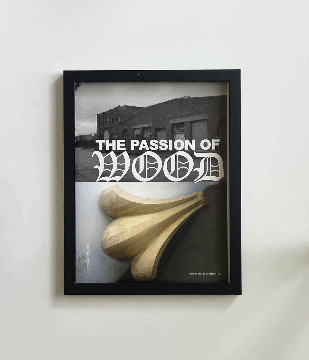Chrome Hearts × Vintage Chrome Hearts passion of wood Poster framed 9x11 Size ONE SIZE - 1 Thumbnail