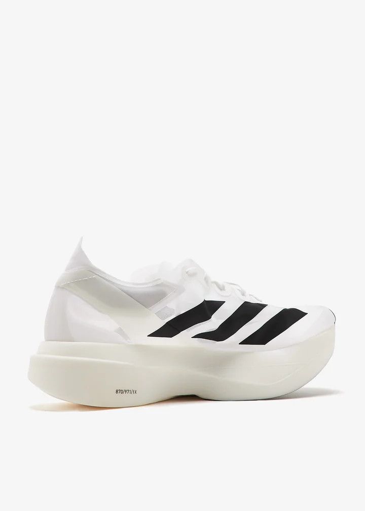 Adidas o1mle0426 Adizero Crystal Low-Top Sneakers in White/Black Size US 11 / EU 44 - 3 Thumbnail