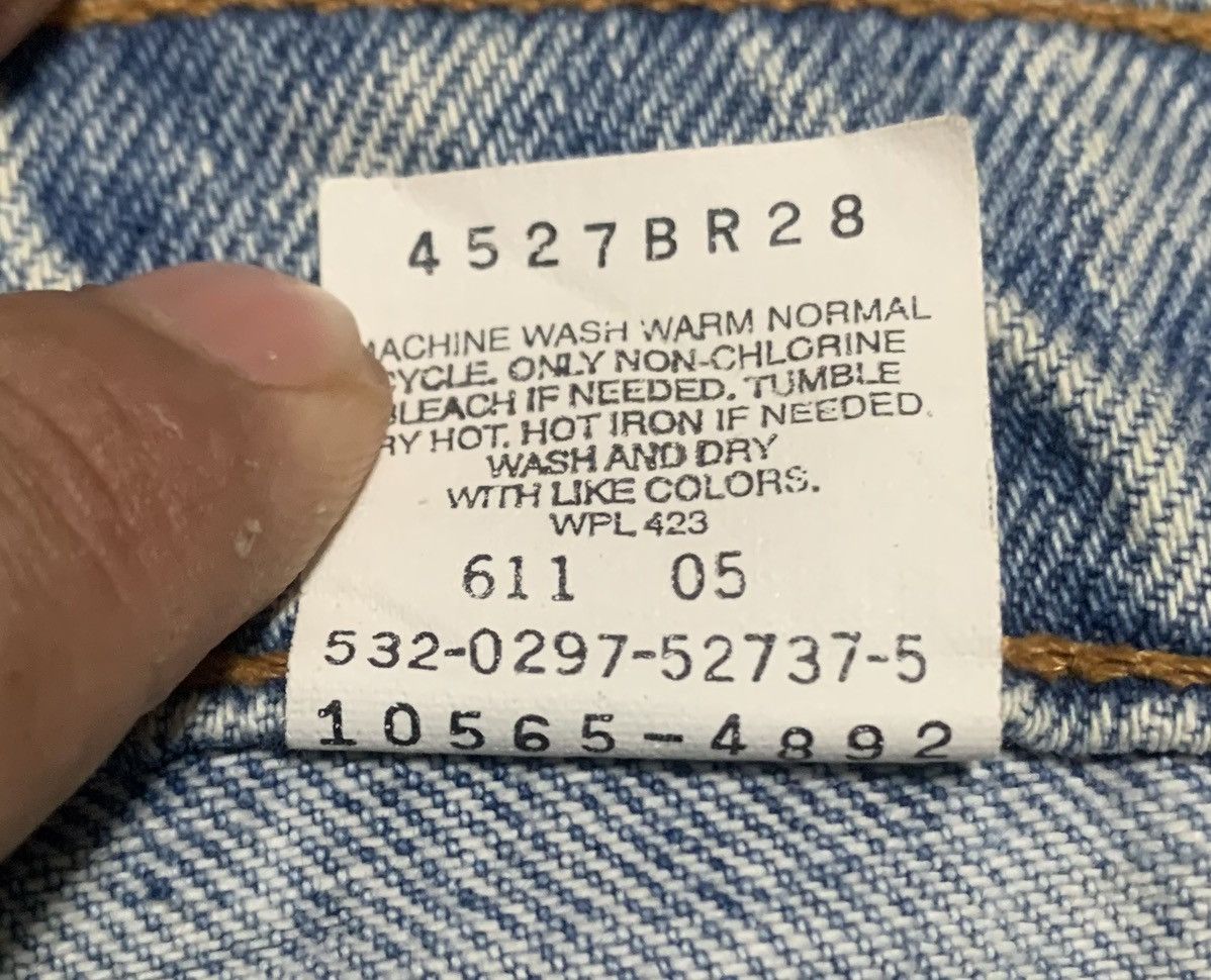 Levi's Vintage 90s Levis 565 Tapered Faded Blue Jeans Size US 32 / EU 48 - 13 Thumbnail