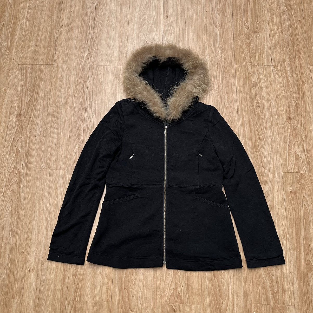 00s japanese label Y2K fur jacket grunge Japanese Brand 2000S Y2K