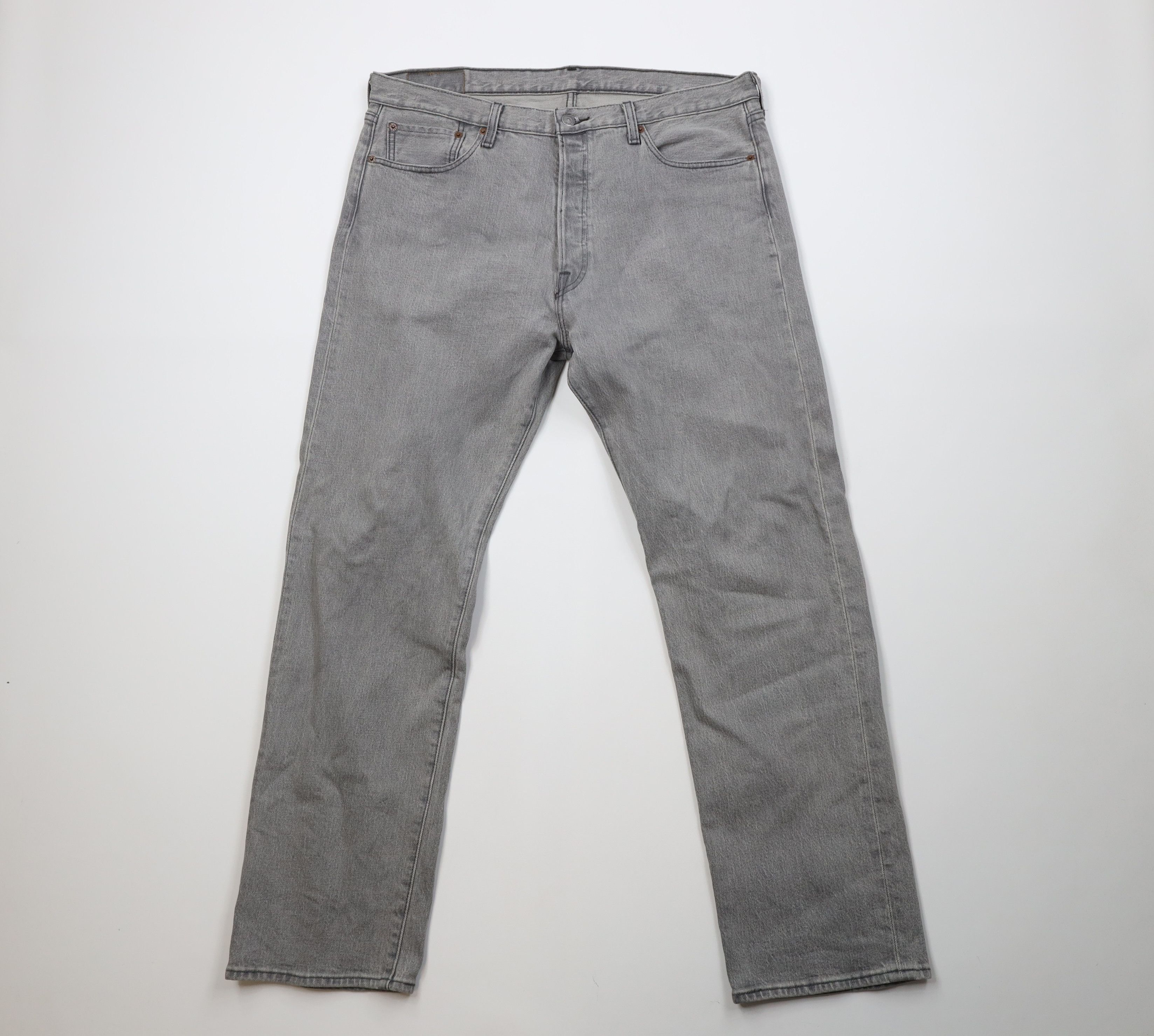 Levi's Vintage Y2K Levis 505xx Fly Regular Straight Leg Jeans Gray Size US 36 / EU 52 - 1 Thumbnail