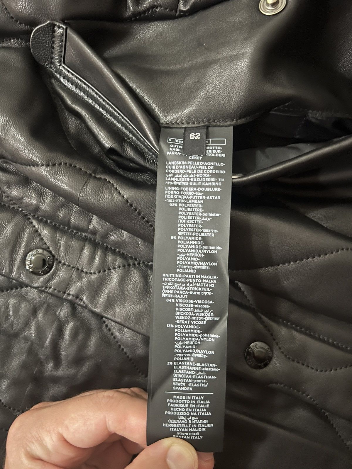 Tom Ford Tom Ford Quilted Shearling Leather Jacket size 62 XXL $8500 Size US XXL / EU 58 / 5 - 4 Thumbnail