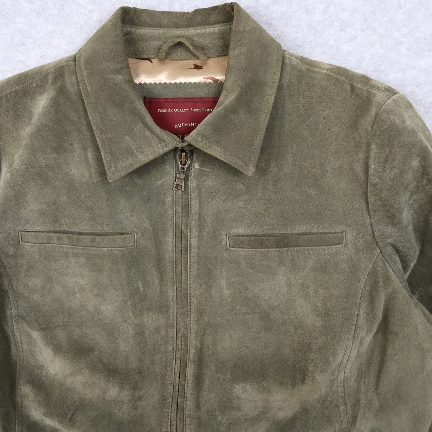 Eddie Bauer Eddie Bauer Jacket Seattle Suede Leather Full Zip Washable Green Size Large L Womens Regular Jacket Main Selling Point Solid Green 90s? Size L / US 10 / IT 46 - 3 Thumbnail