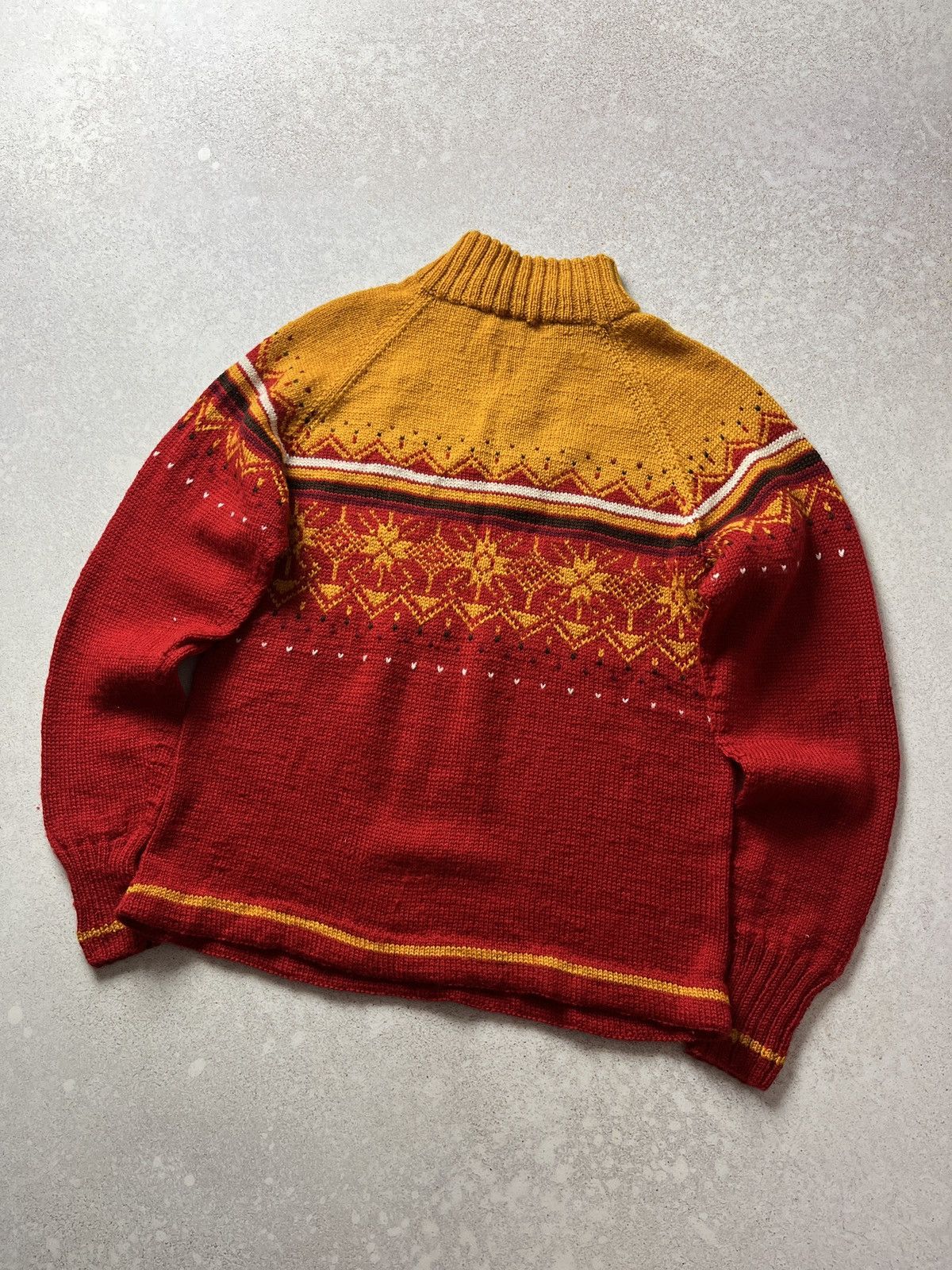 Dale Of Norway DDP DALE OF NORWAY GARN 2007 Snowflakes1/4 Zip Ski Sweater Size M / US 6-8 / IT 42-44 - 4 Thumbnail