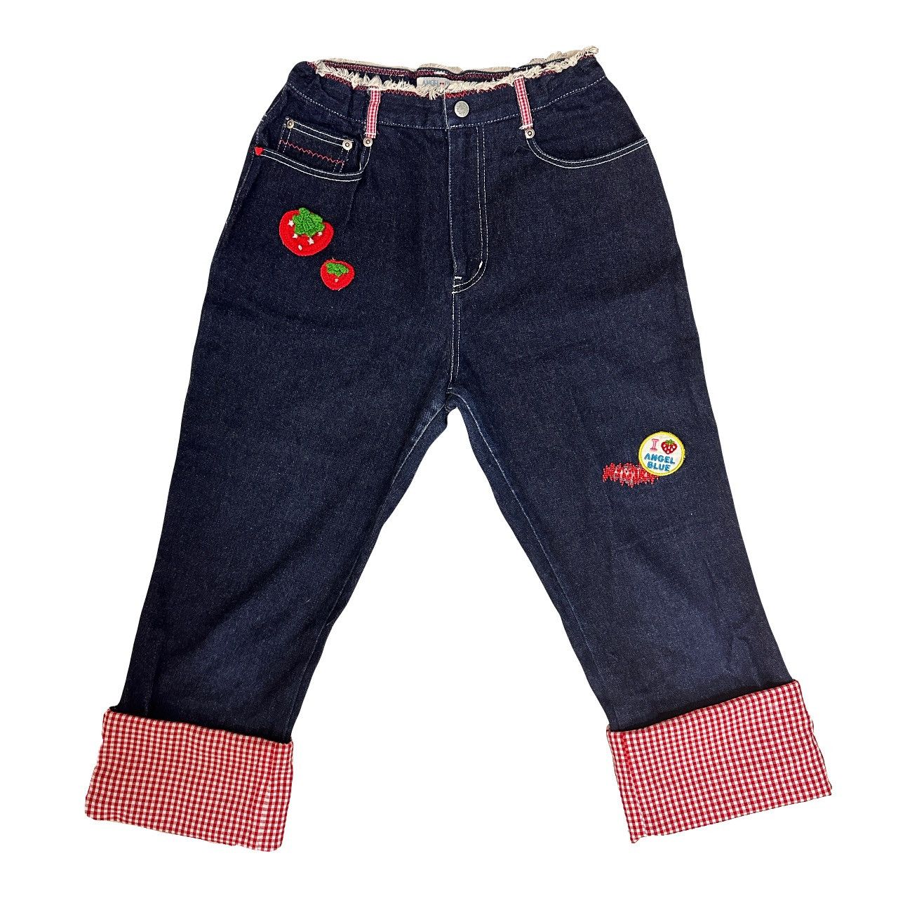 Angel Blue × Japanese Brand Vintage Angel Blue Strawberry Polka Dots Capri Pants Size US 27 - 1 Thumbnail