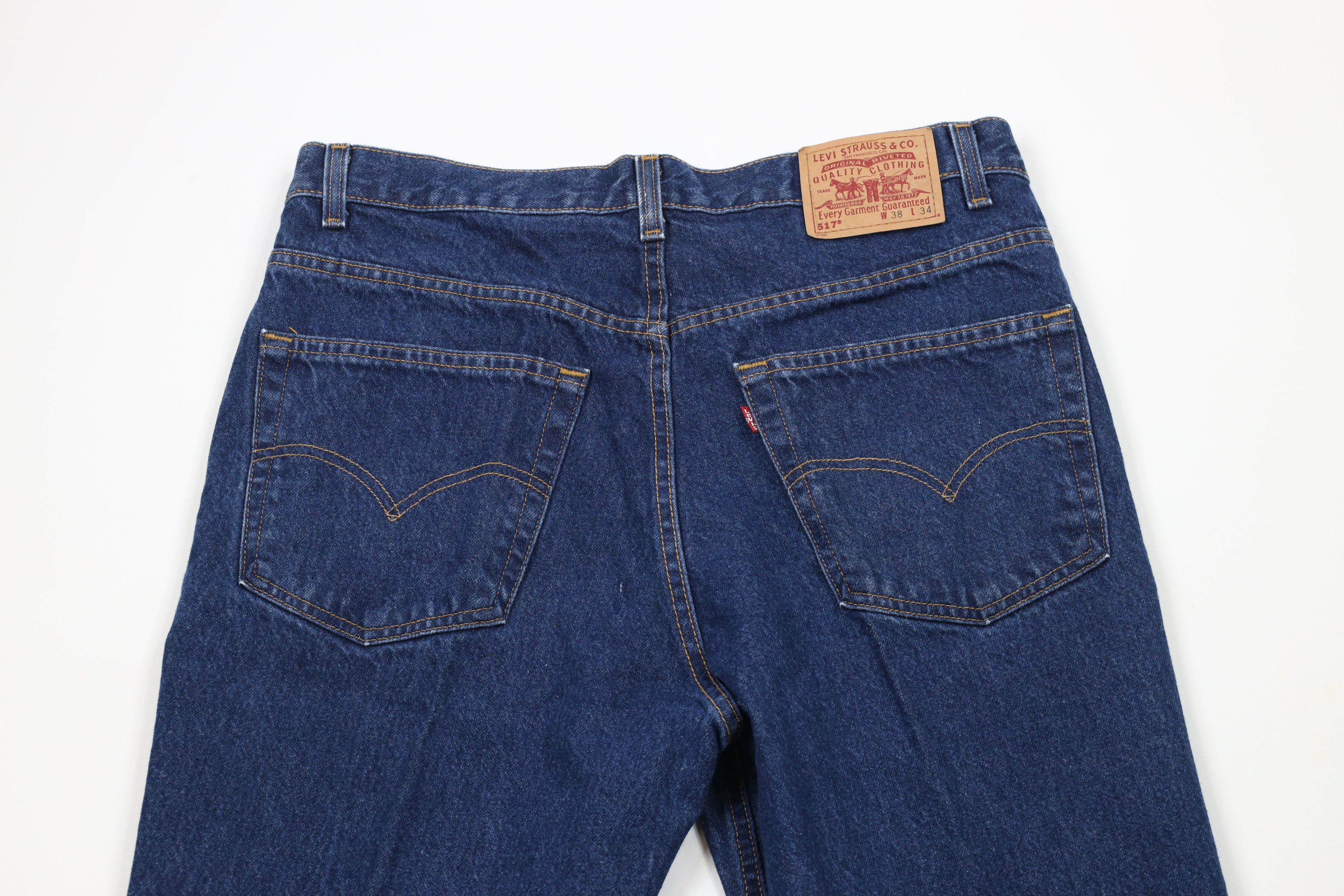 Levi's × Vintage Vintage 90s Levis 517 Flared Western Bootcut Denim Jeans USA Size US 36 / EU 52 - 8 Thumbnail