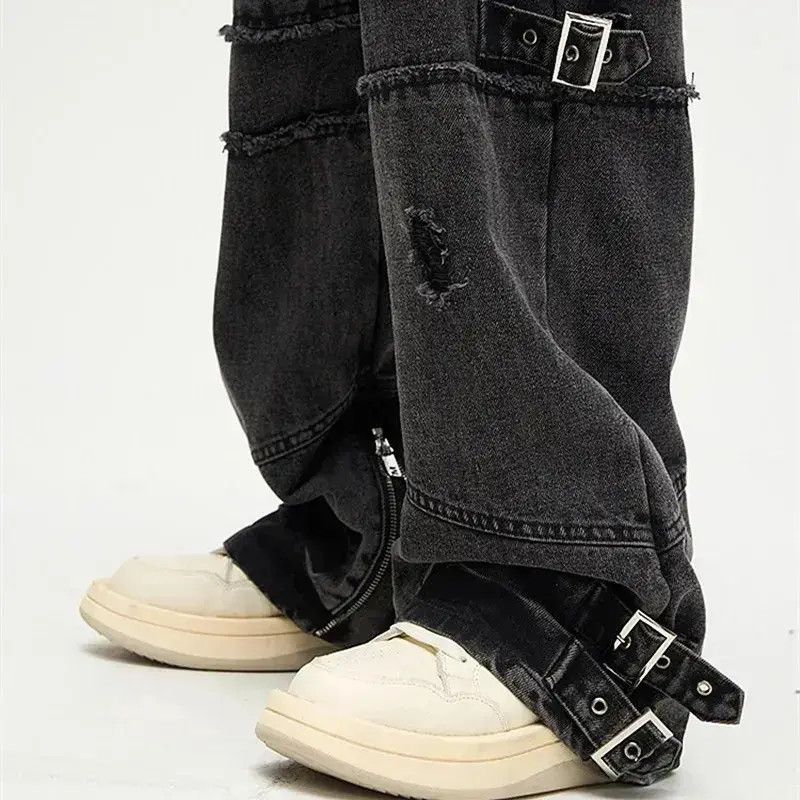 Japanese Brand Retro street design overalls and street jeans Size US 32 / EU 48 - 6 Thumbnail