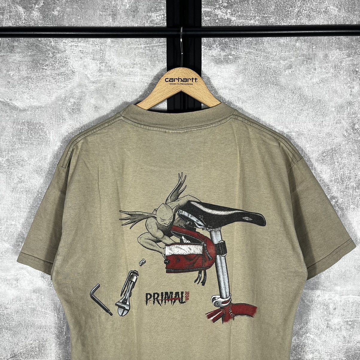 Vintage 90s Vintage Primal Wear Cycle Bike Crazy T-Shirt Tee Rare Size US L / EU 52-54 / 3 - 4 Thumbnail