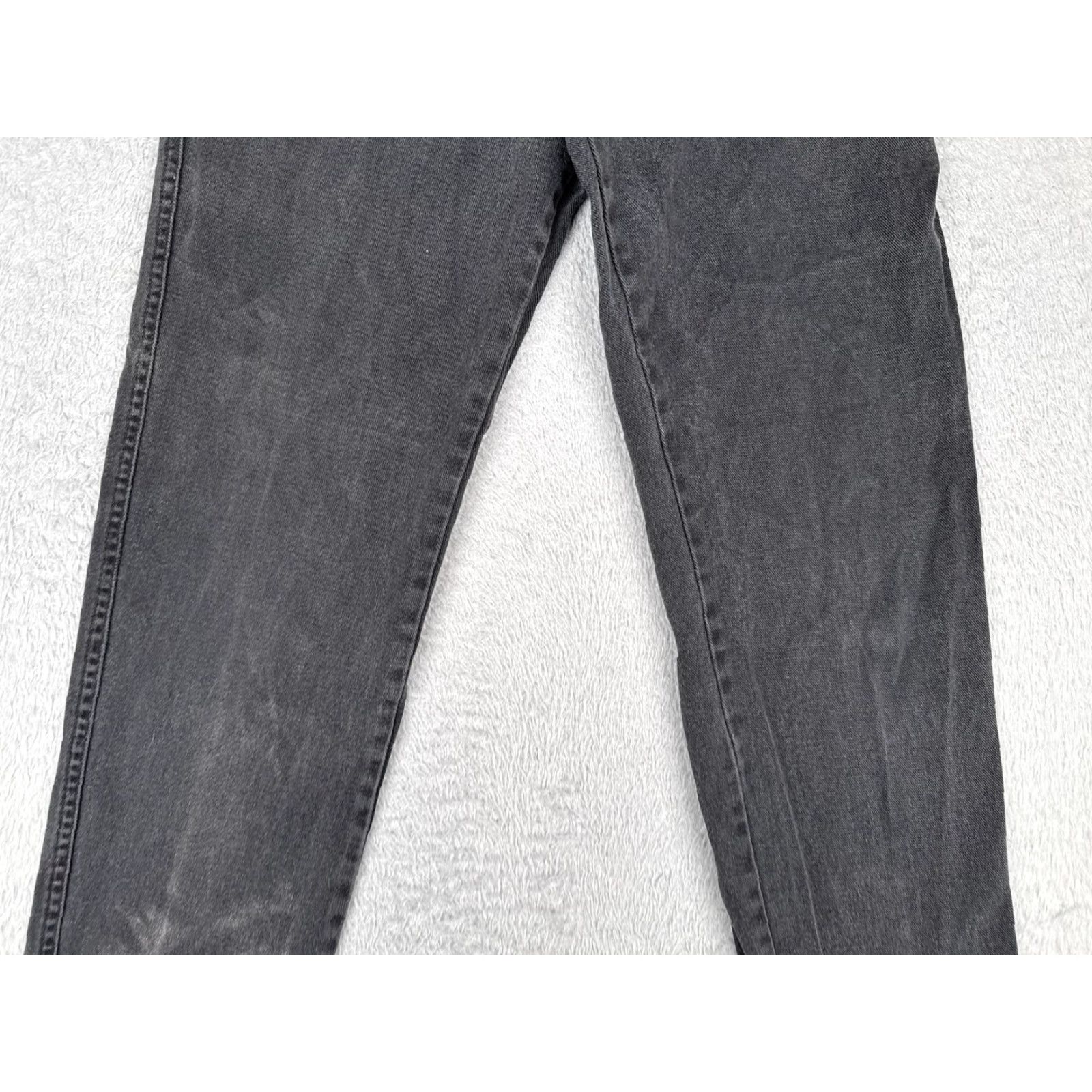 Big Dogs VINTAGE Bugle Boy Jeans Mens 31x32 Black Gray Denim Straight Leg Zip Fly 90s Size US 31 - 3 Thumbnail