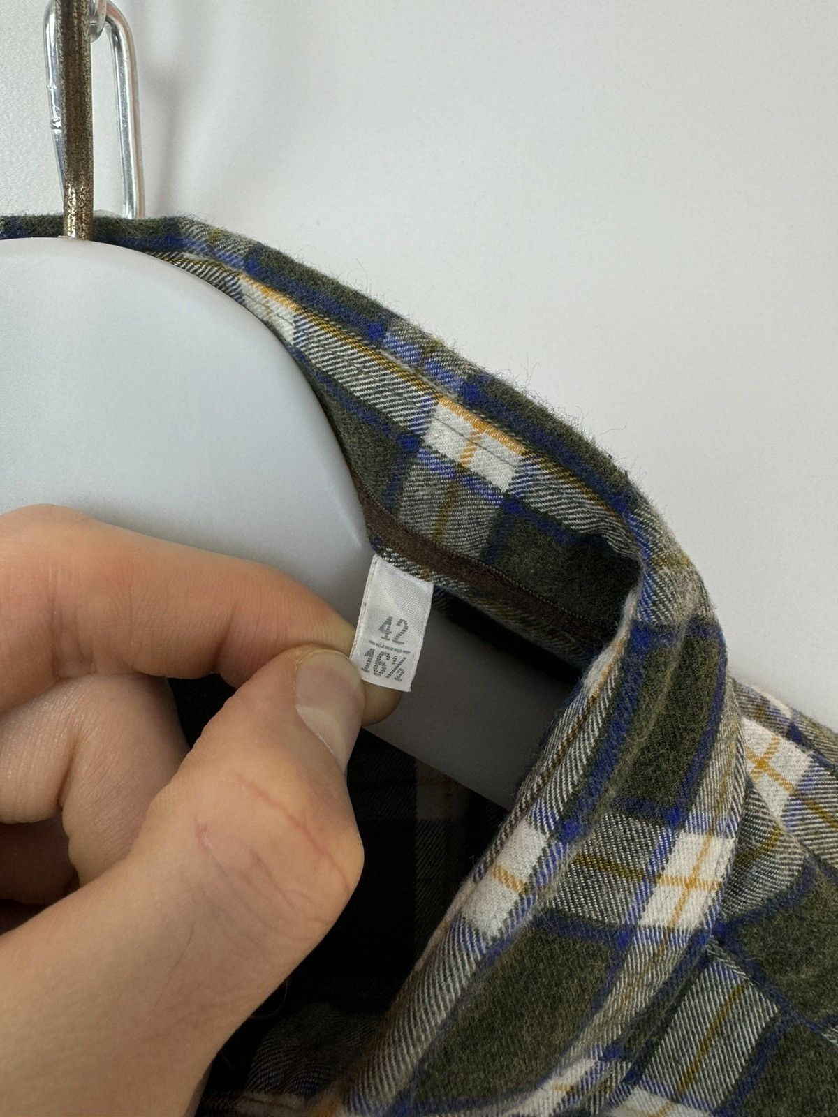 Tintoria Mattei Tintoria Mattei Casual / Sport Plaid Flannel Shirt 16 1/2 Size US M / EU 48-50 / 2 - 6 Thumbnail