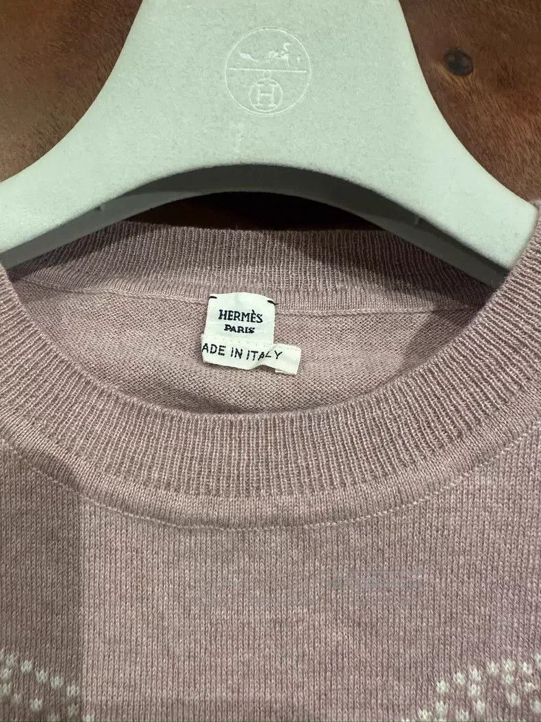Other Hermes Cashmere short-sleeve knit top Size S / US 4 / IT 40 - 4 Thumbnail