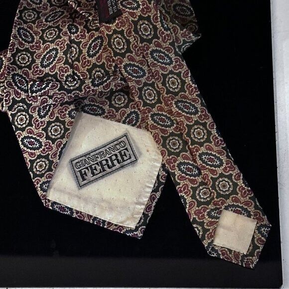 Gianfranco Ferre Gianfranco Ferre Paisley brown Medallion Neckwear Tie Mens C Size ONE SIZE - 5 Thumbnail