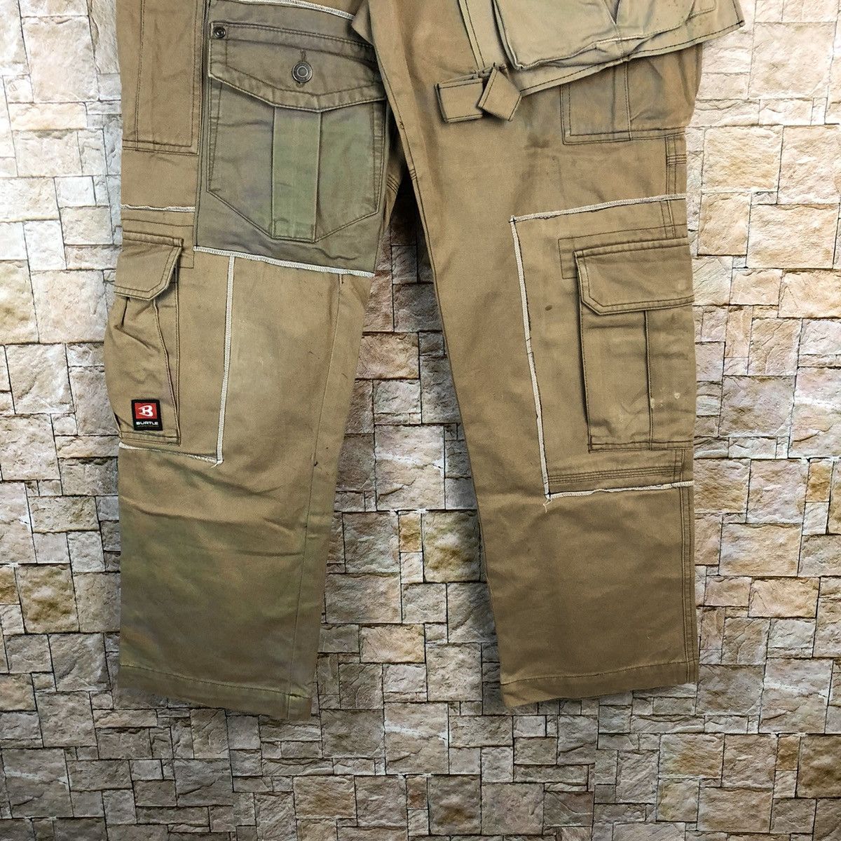 Japanese Brand DL Burtle Brown Custom Cargo Multipocket Pants #A969 Size US 30 / EU 46 - 7 Thumbnail