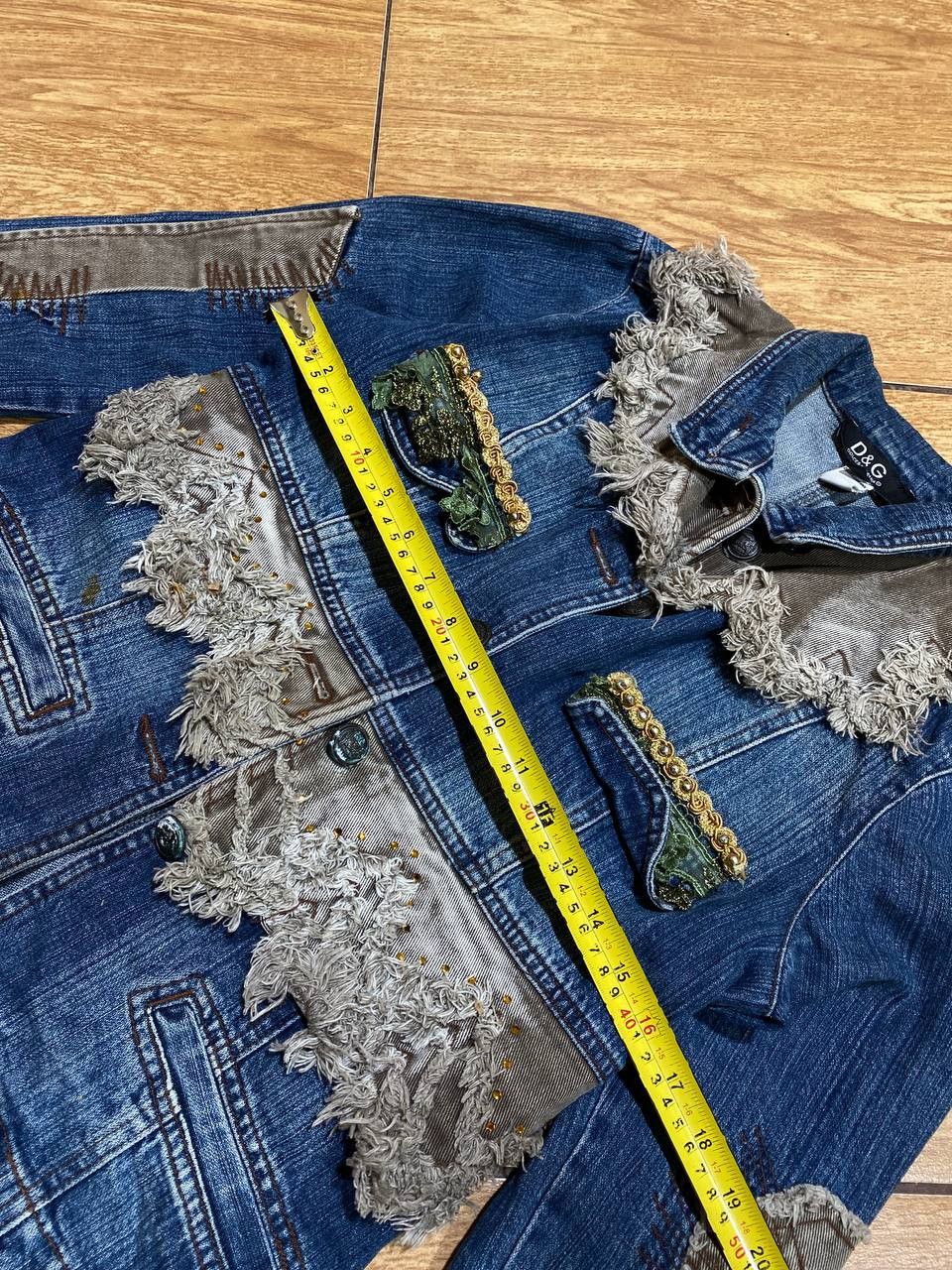 Dolce & Gabbana Ladies Embellished Handmade Denim Jean Jacket Size M / US 6-8 / IT 42-44 - 8 Thumbnail