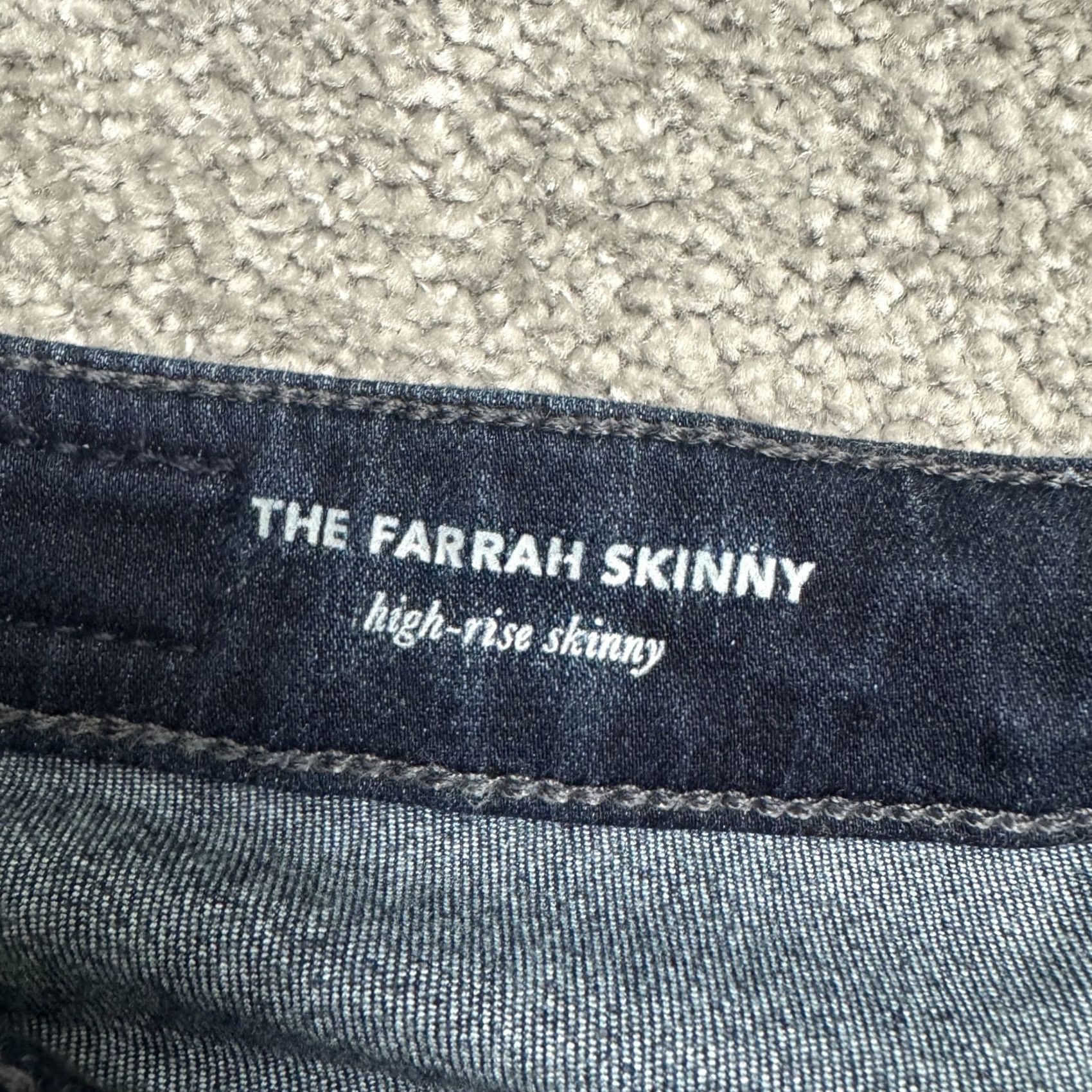 Vintage AG Adriano Goldschmied Farrah High Rise Skinny Jeans Women 27R Blue Denim Casual Size 27" / US 4 / IT 40 - 6 Thumbnail