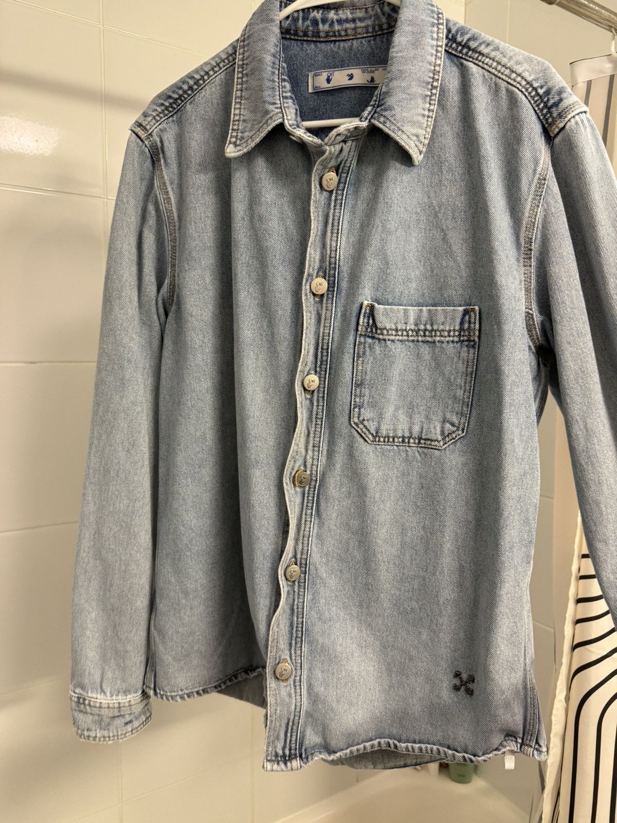Off-White Off-White denim shirt Size US XL / EU 56 / 4 - 1 Thumbnail