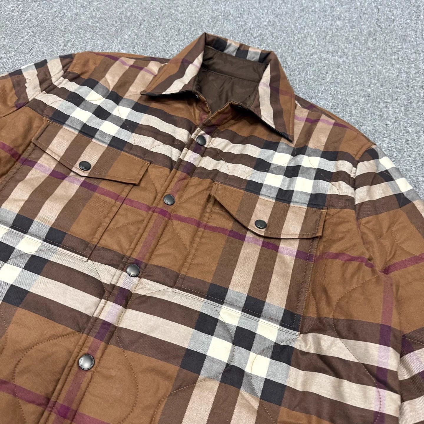 Burberry Burberry Check Snap Reversible Cotton Longsleeve Jacket M Size M / US 6-8 / IT 42-44 - 3 Thumbnail
