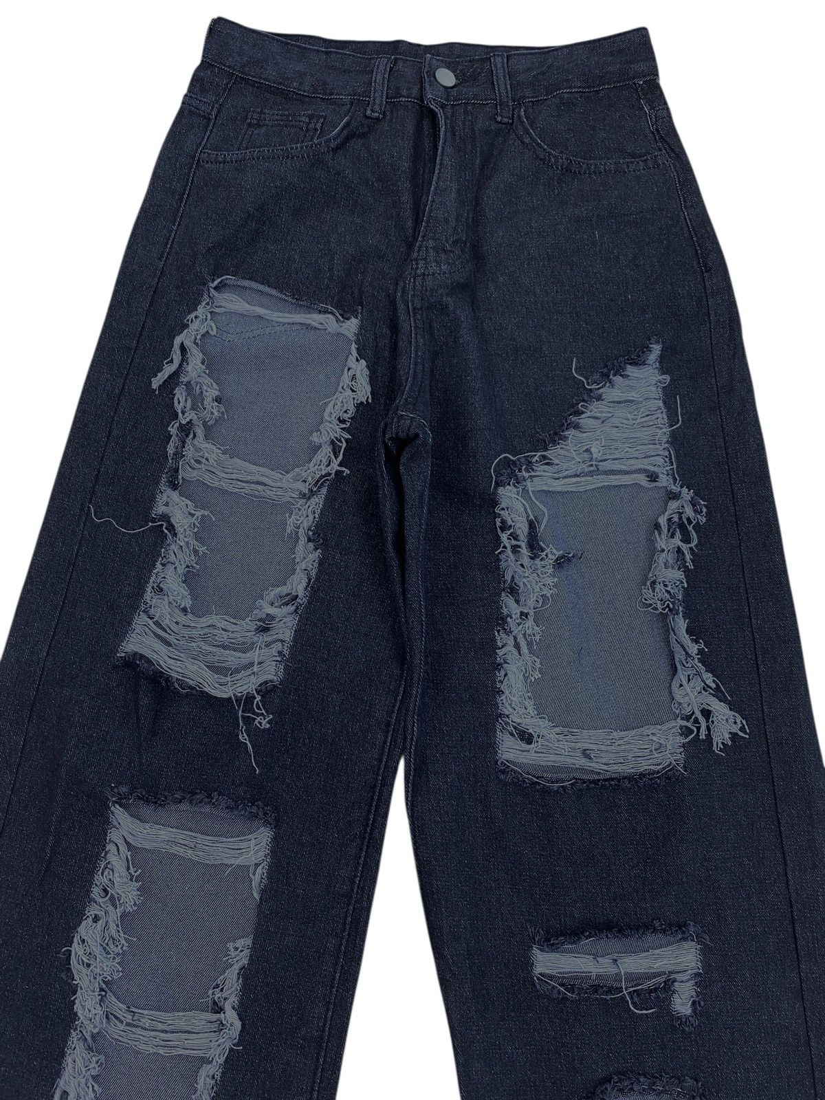 Japanese Brand Japanese Brand Black Wash Distressed Style Baggy Jeans Size US 28 / EU 44 - 2 Thumbnail