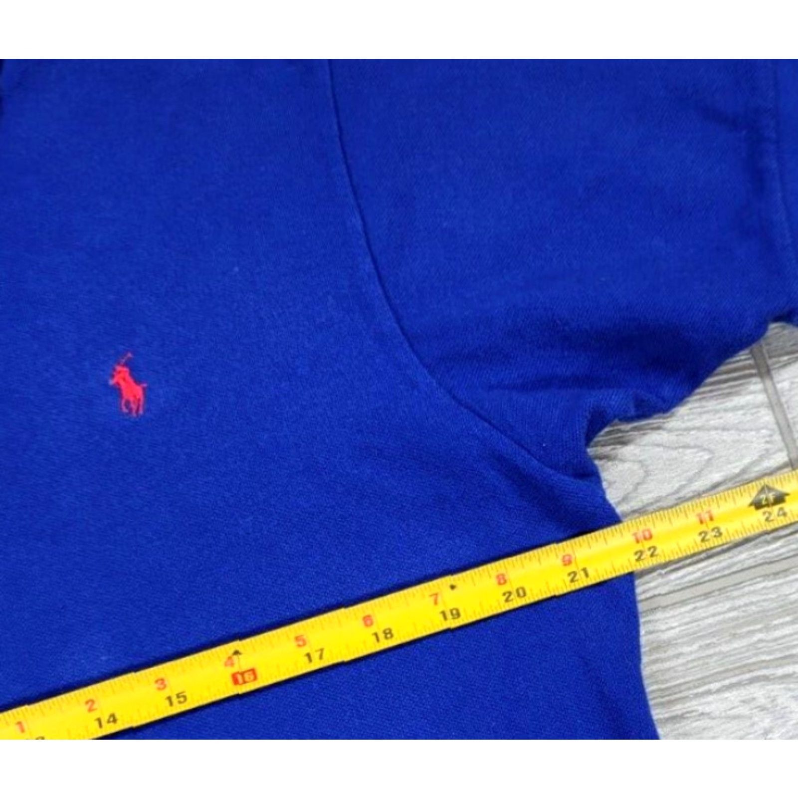 Polo Ralph Lauren VINTAGE Polo Ralph Lauren Polo Sport Shirt 90s Blue Large Short Sleeve Logo Made USA Mens Size US L / EU 52-54 / 3 - 8 Thumbnail