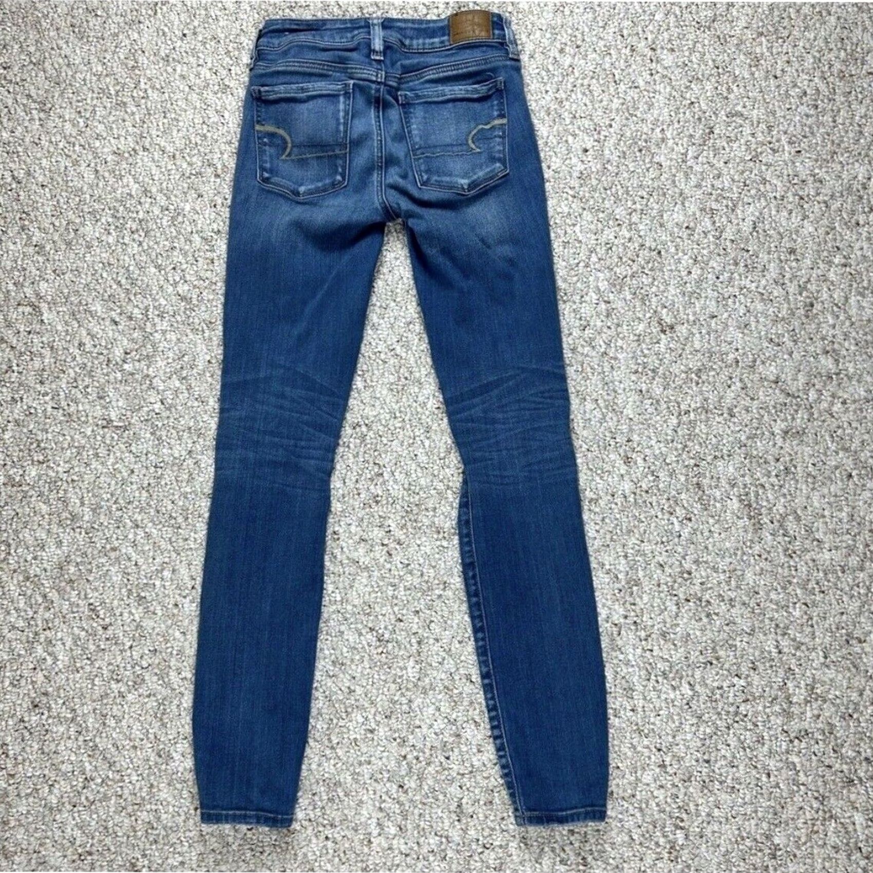 American Eagle Outfitters American Eagle Jeans Womens Size 2 Regular Next Level Stretch Skinny Blue Denim Size 26" / US 2 / IT 38 - 5 Thumbnail