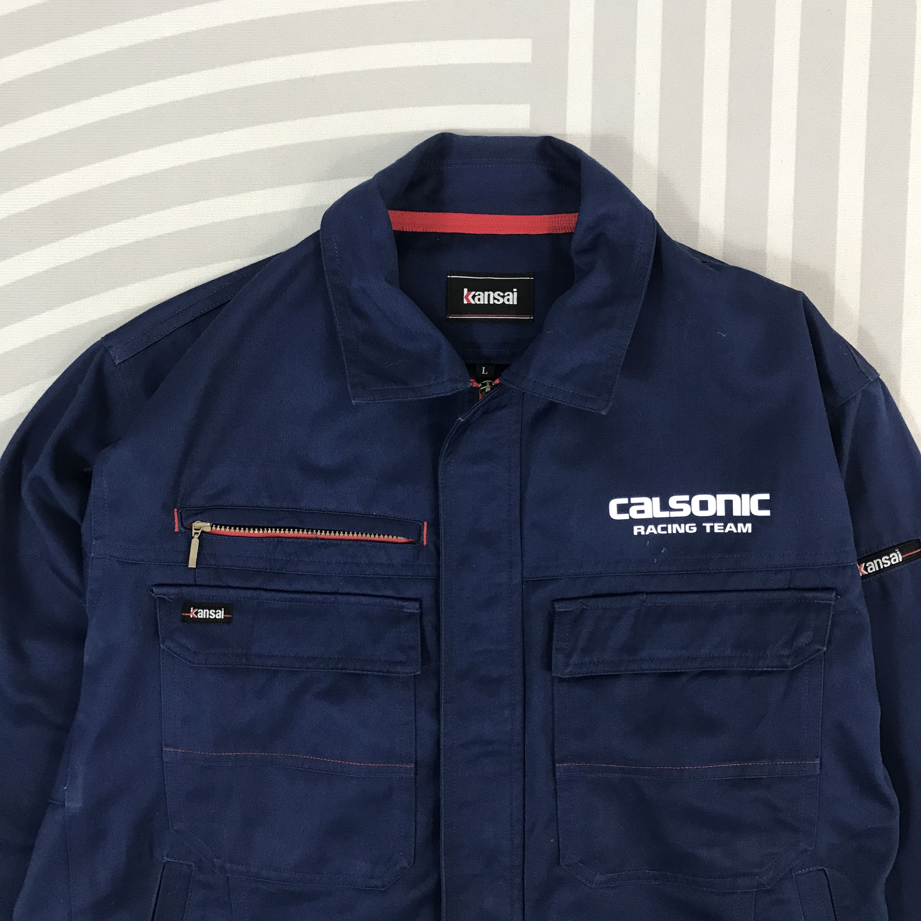 Japanese Brand × Kansai Yamamoto kansai x Calsonic Racing nissan motorsport custom Jacket Size US L / EU 52-54 / 3 - 3 Thumbnail