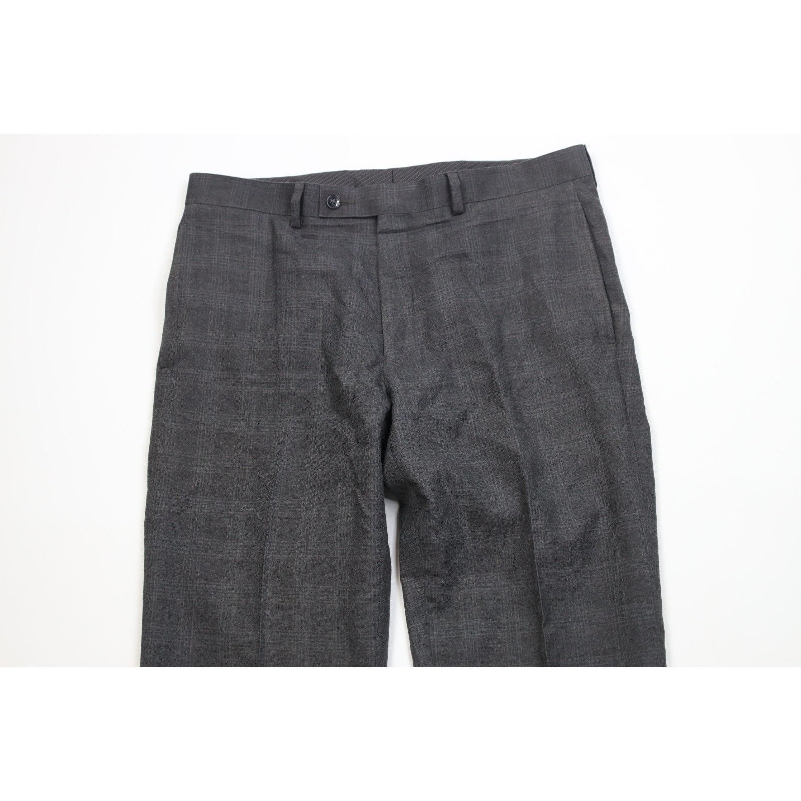 Calvin Klein Calvin Klein Rayon Gabardine 2 Piece Suit Wedding Gray Size 40R - 11 Thumbnail