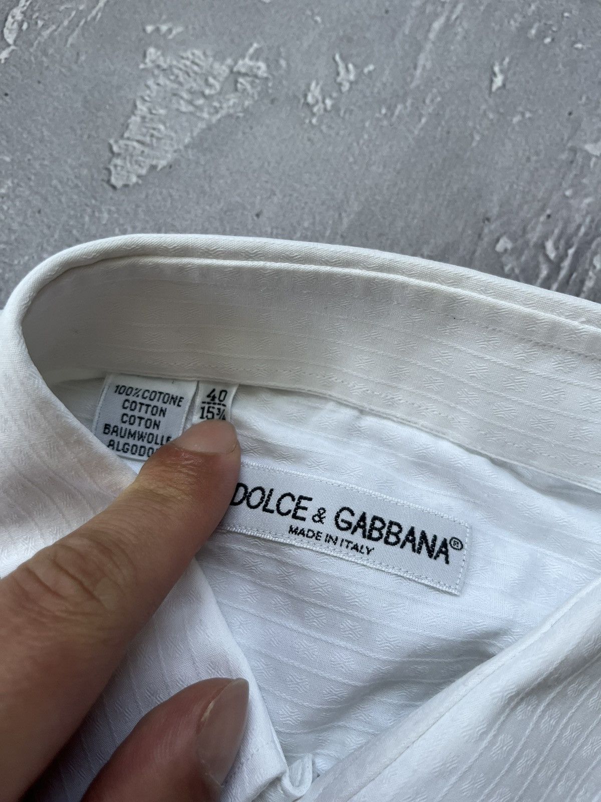 Dolce & Gabbana Dolce & Gabbana Cufflinks White Shirt Longsleeve 40/15 3/4 Size US M / EU 48-50 / 2 - 6 Thumbnail