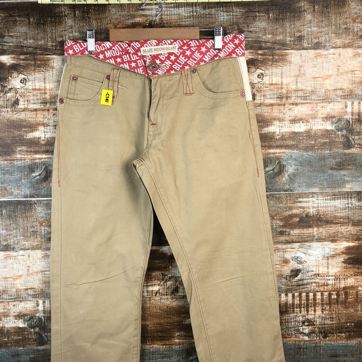 Japanese Brand DL Blue Moon Blue Beige Casual Pants #C741DL Size US 31 - 9 Thumbnail