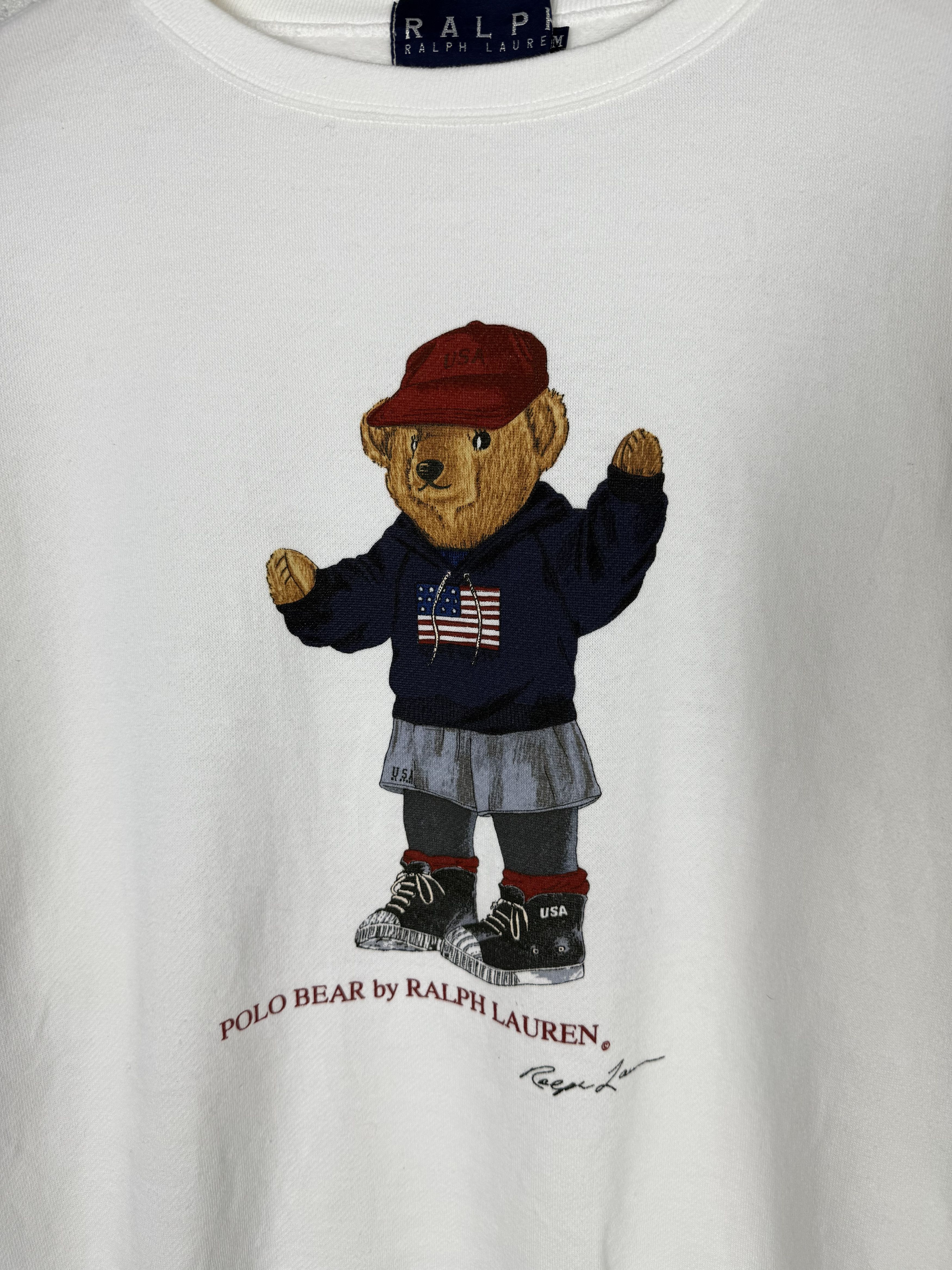 Polo Ralph Lauren Vintage Polo Bear Ralph Lauren Sweatshirt Crewneck Size US M / EU 48-50 / 2 - 2 Thumbnail