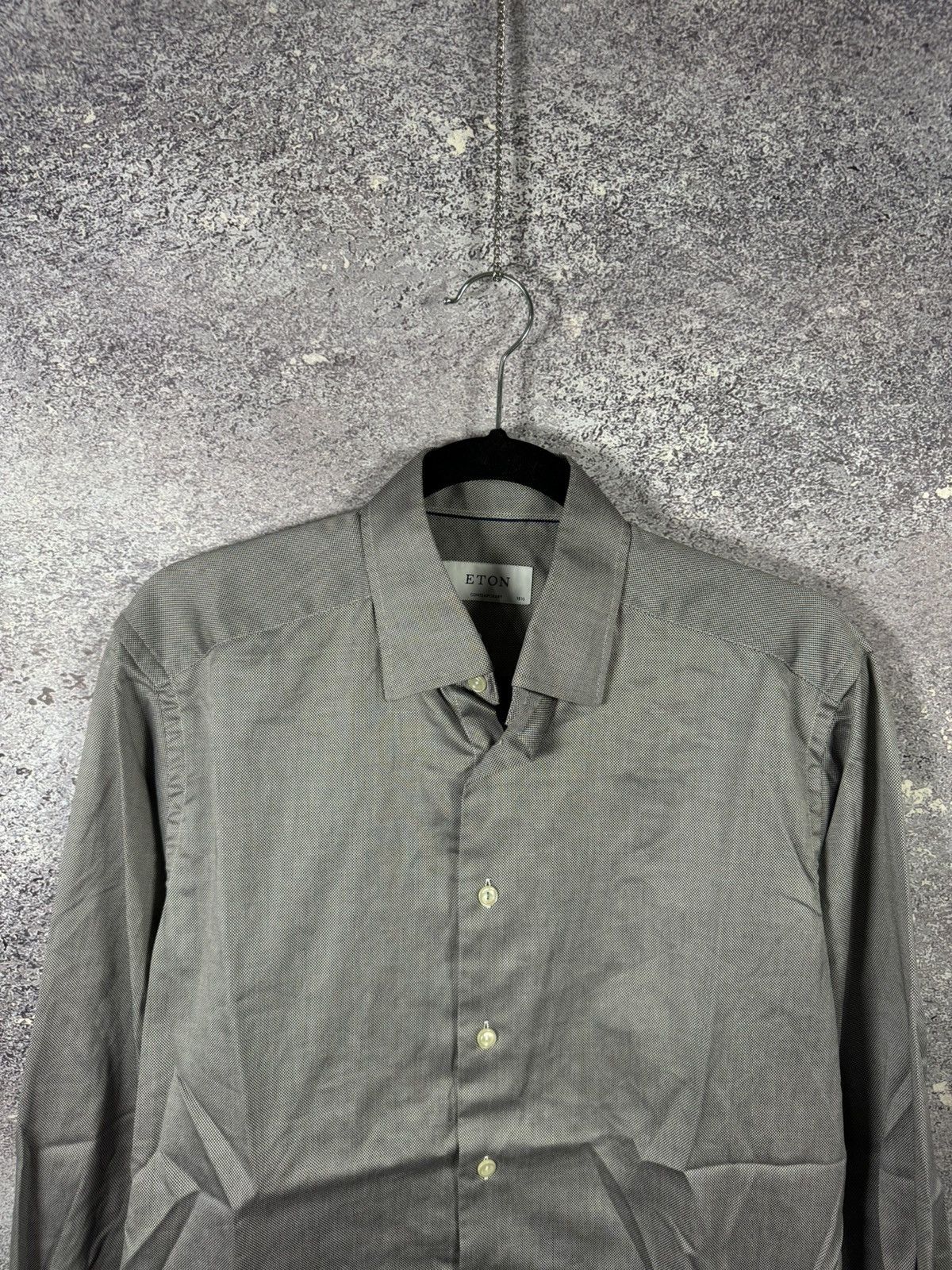 Eton ETON York Slim Formal Shirt Men’s Large Button Up Cutaway Size US L / EU 52-54 / 3 - 3 Thumbnail
