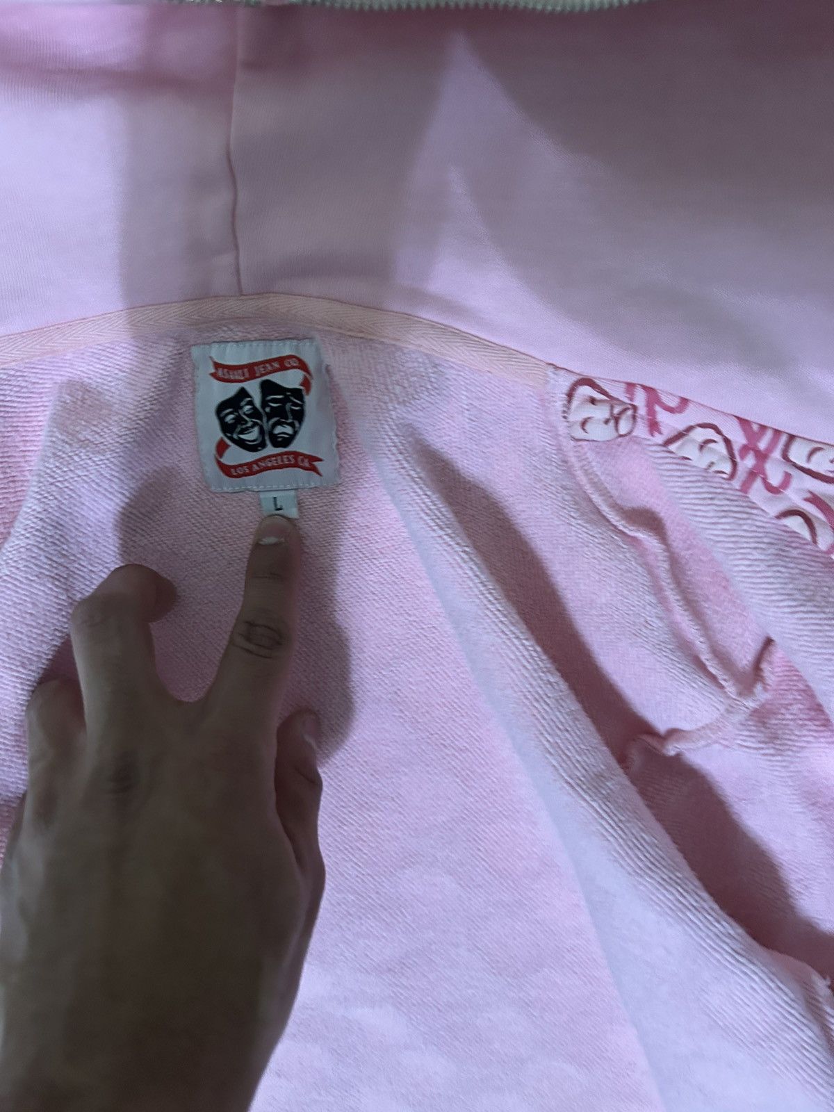 Asaali Pink laugh now cry later all over print full zio hoodie Size US L / EU 52-54 / 3 - 9 Thumbnail