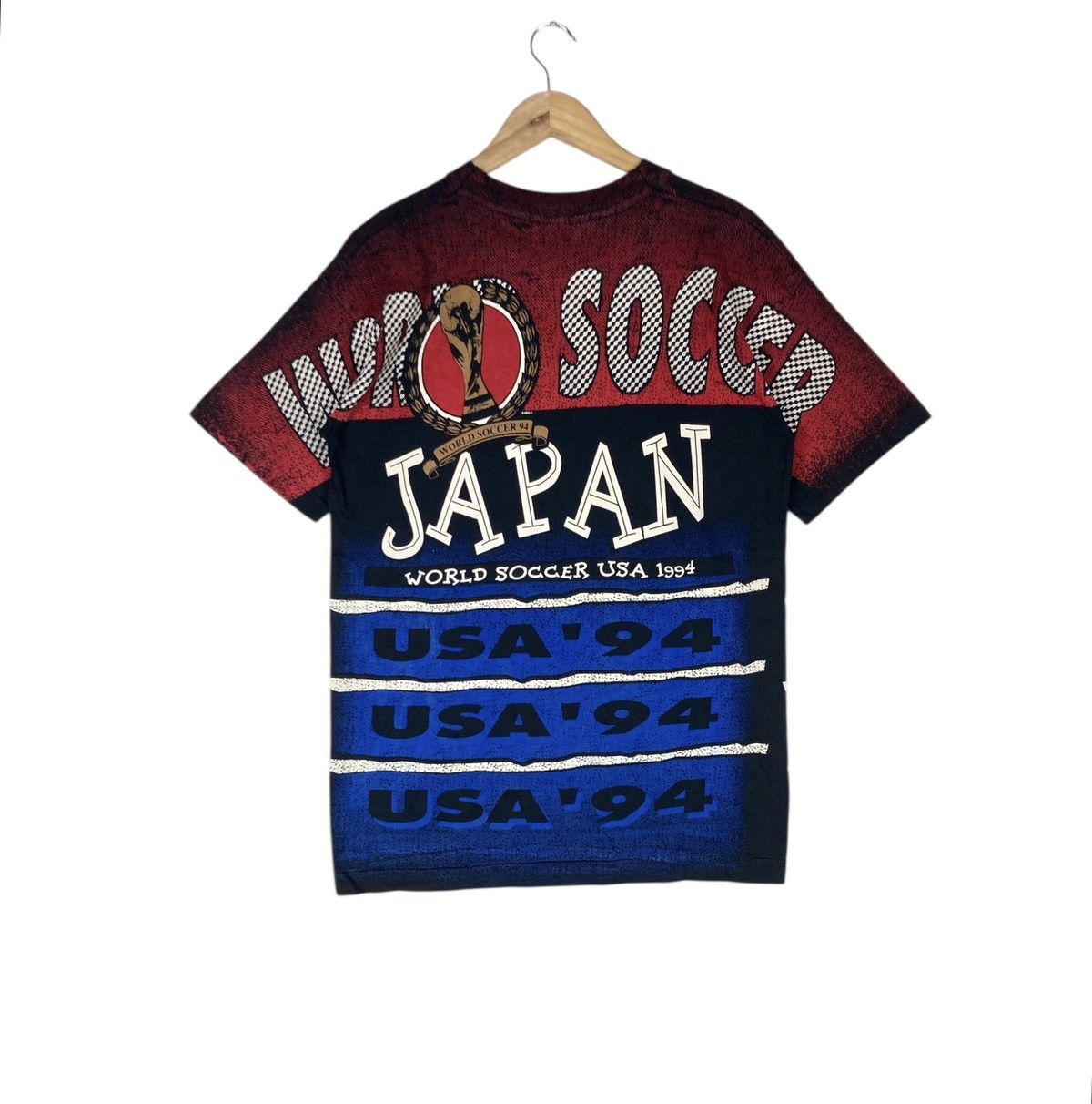 Vintage Vintage 1994 Usa World Soccer Japan Fullprint T-Shirt Size US M / EU 48-50 / 2 - 3 Thumbnail