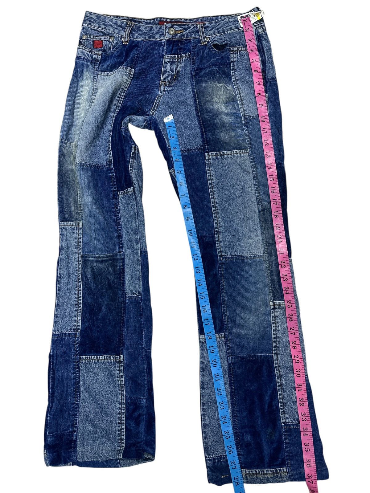 Kapital Flare Bootcut Patchwork Cudroy . Size US 31 - 12 Thumbnail