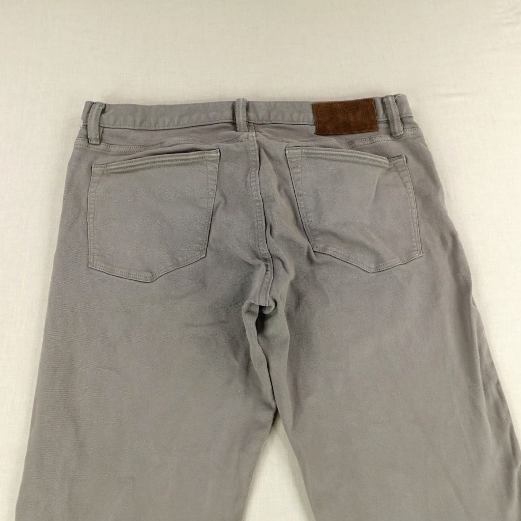 Todd Snyder Todd Snyder Jeans Mens 34x34 Gray Denim Slim Fit Straight Leg Flex Stretch Pants Jeans Size US 34 / EU 50 - 5 Thumbnail