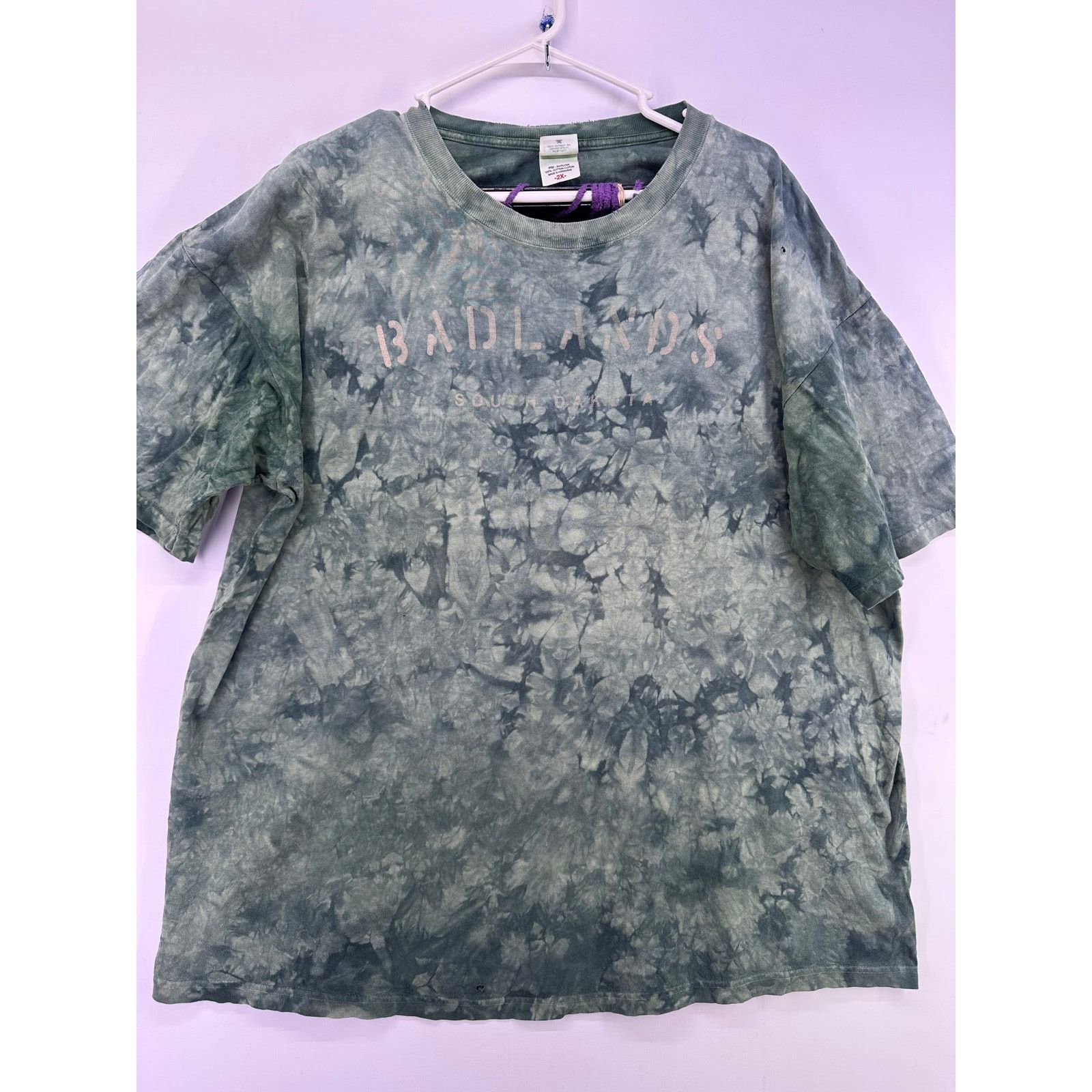 Anvil Anvil Tag Badlands South Dakota Green Tie dye Tshirt Size2XL Size US XXL / EU 58 / 5 - 3 Thumbnail