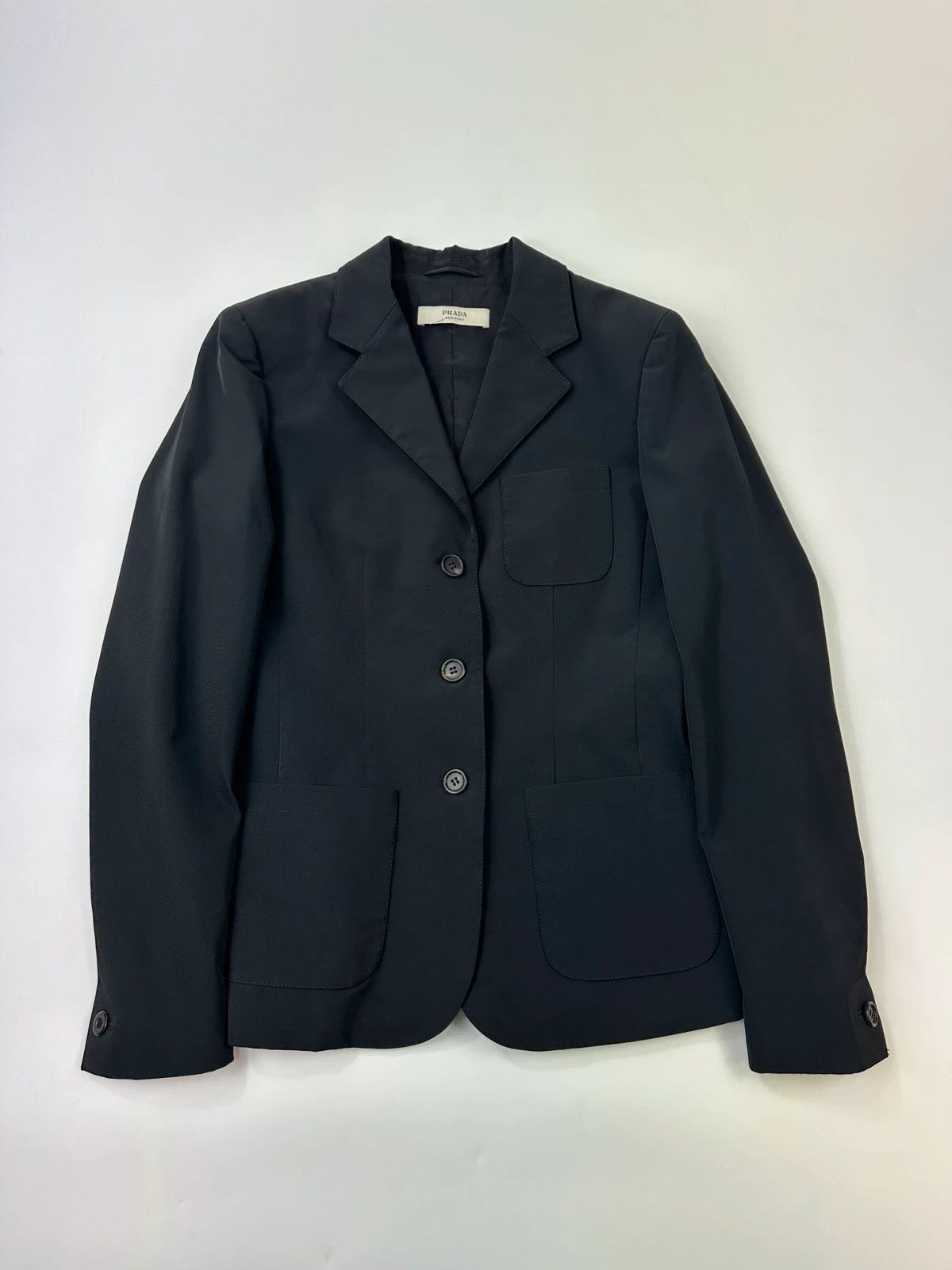 Prada Prada Milano SS2006 Black Elegant Blazer Jacket Size S / US 4 / IT 40 - 1 Thumbnail
