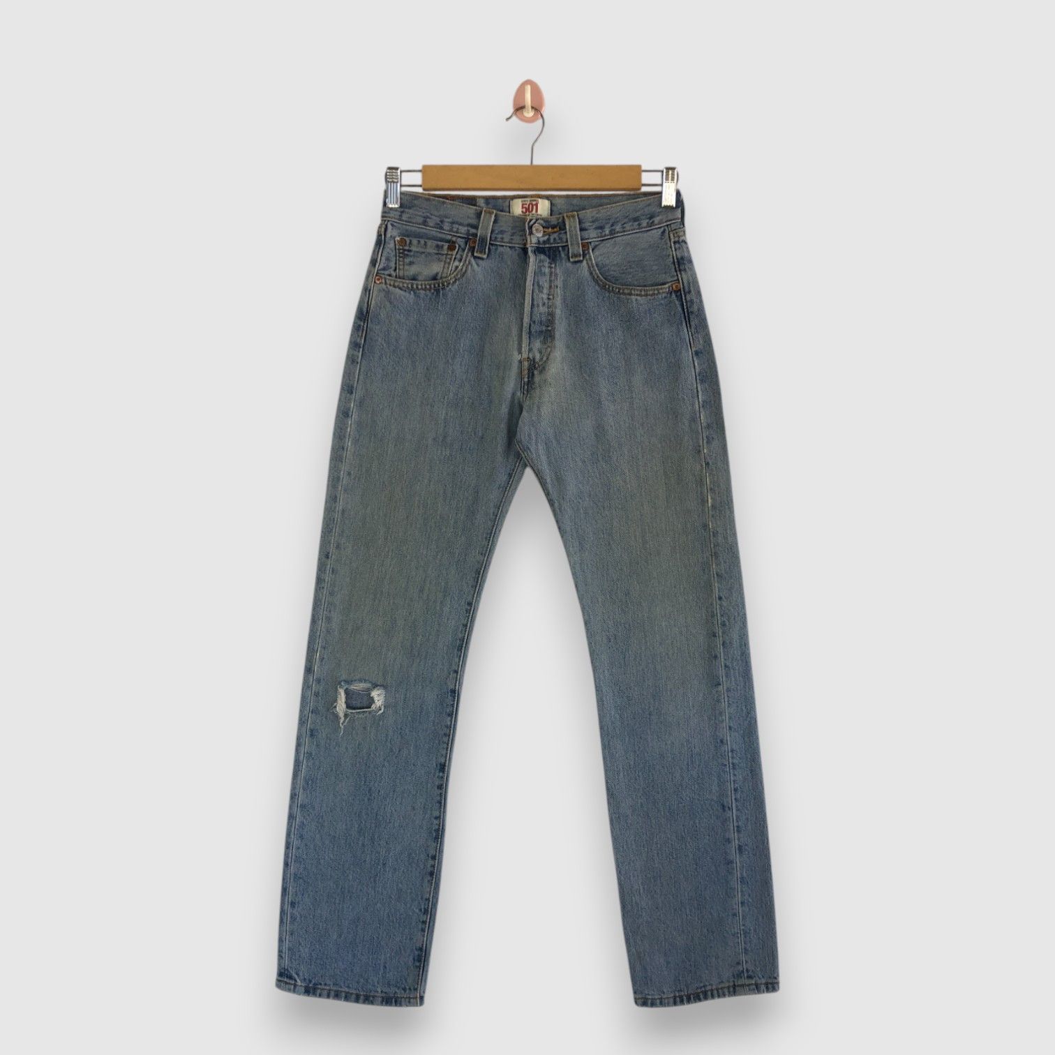 Levi's Vintage Distressed Levis 501 Jeans Levi's Light Wash Denim Size 24" / US 00 / IT 34 - 1 Thumbnail